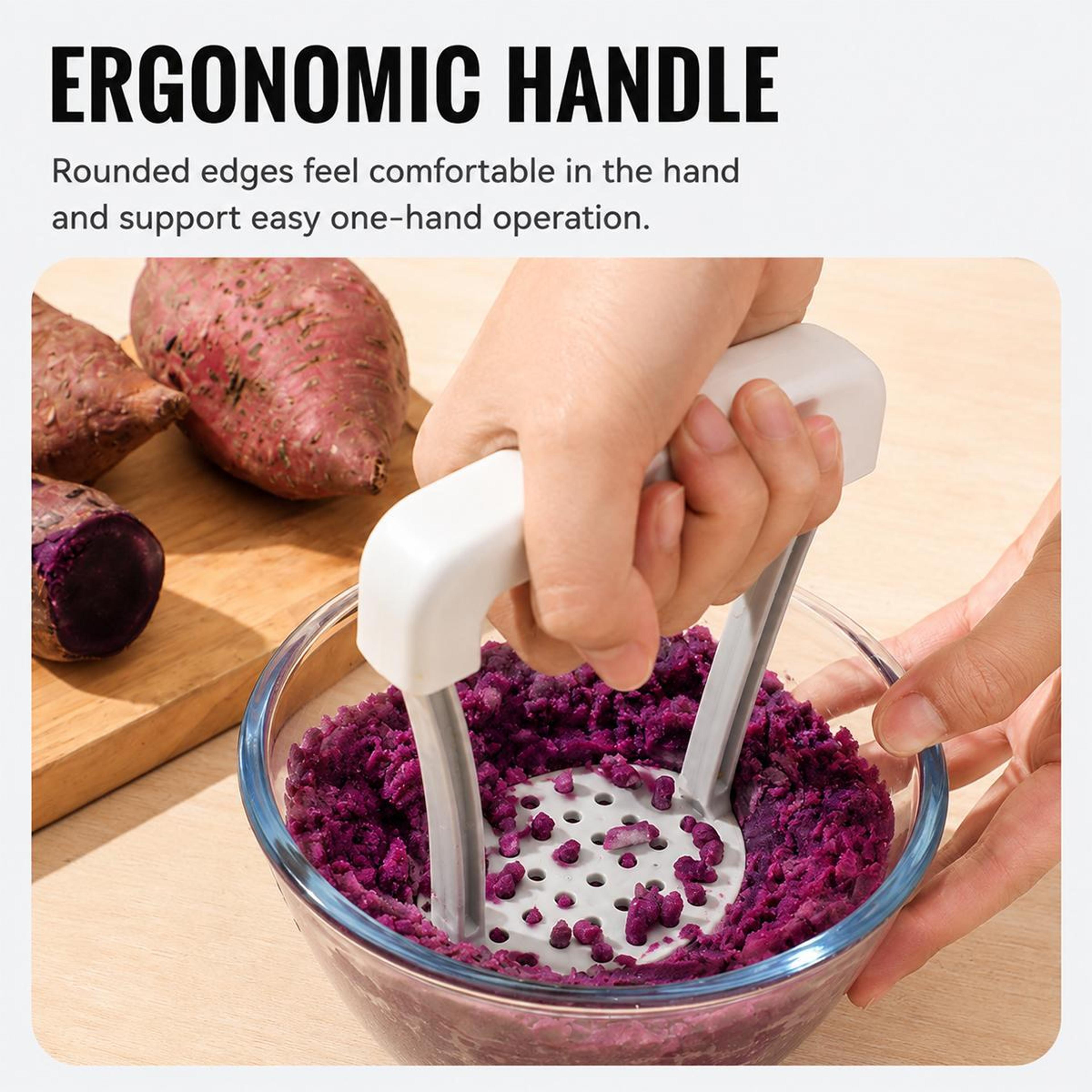 Manual Potato Masher PP Kitchen Masher For Smooth Potatoes And Vegetables 4