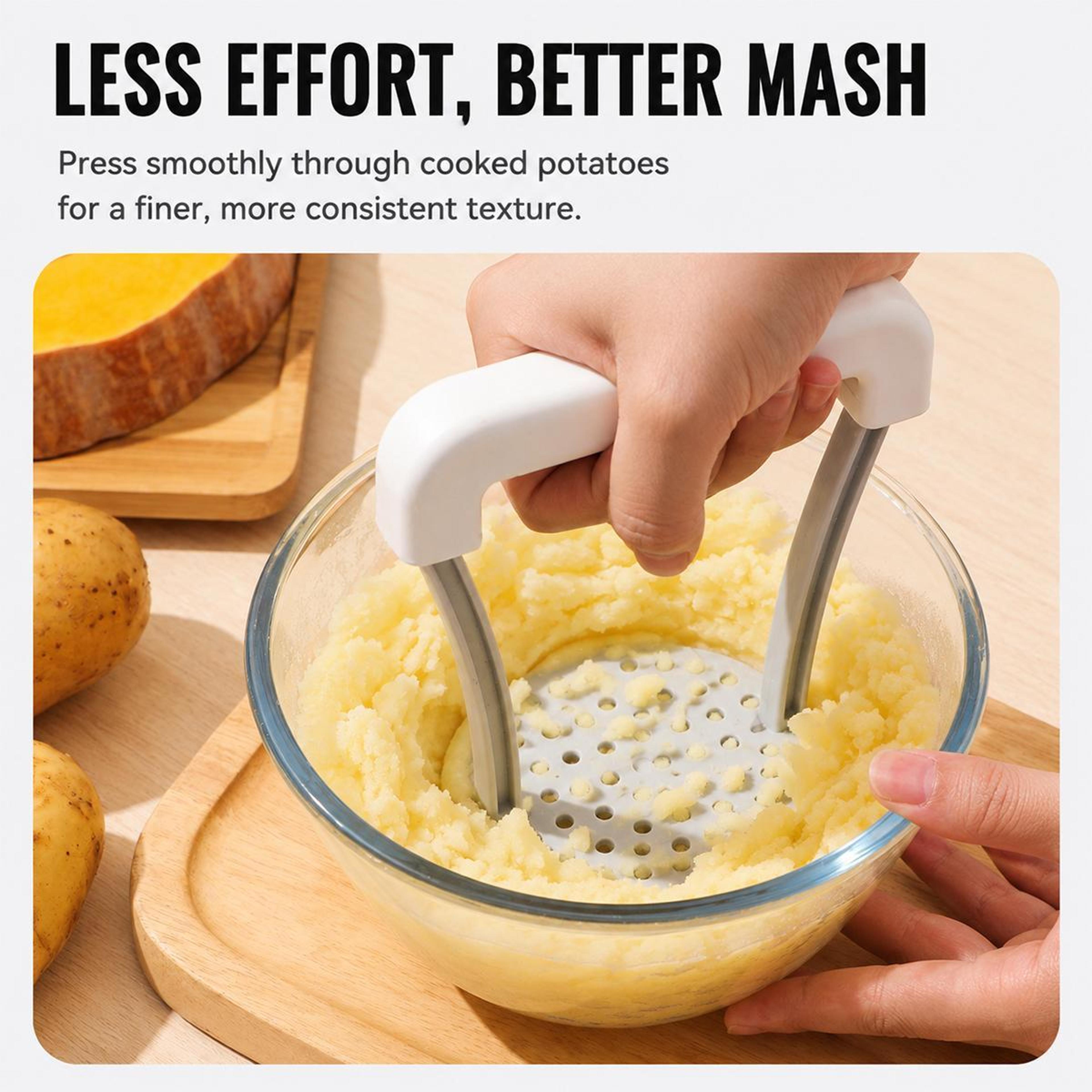 Manual Potato Masher PP Kitchen Masher For Smooth Potatoes And Vegetables 5