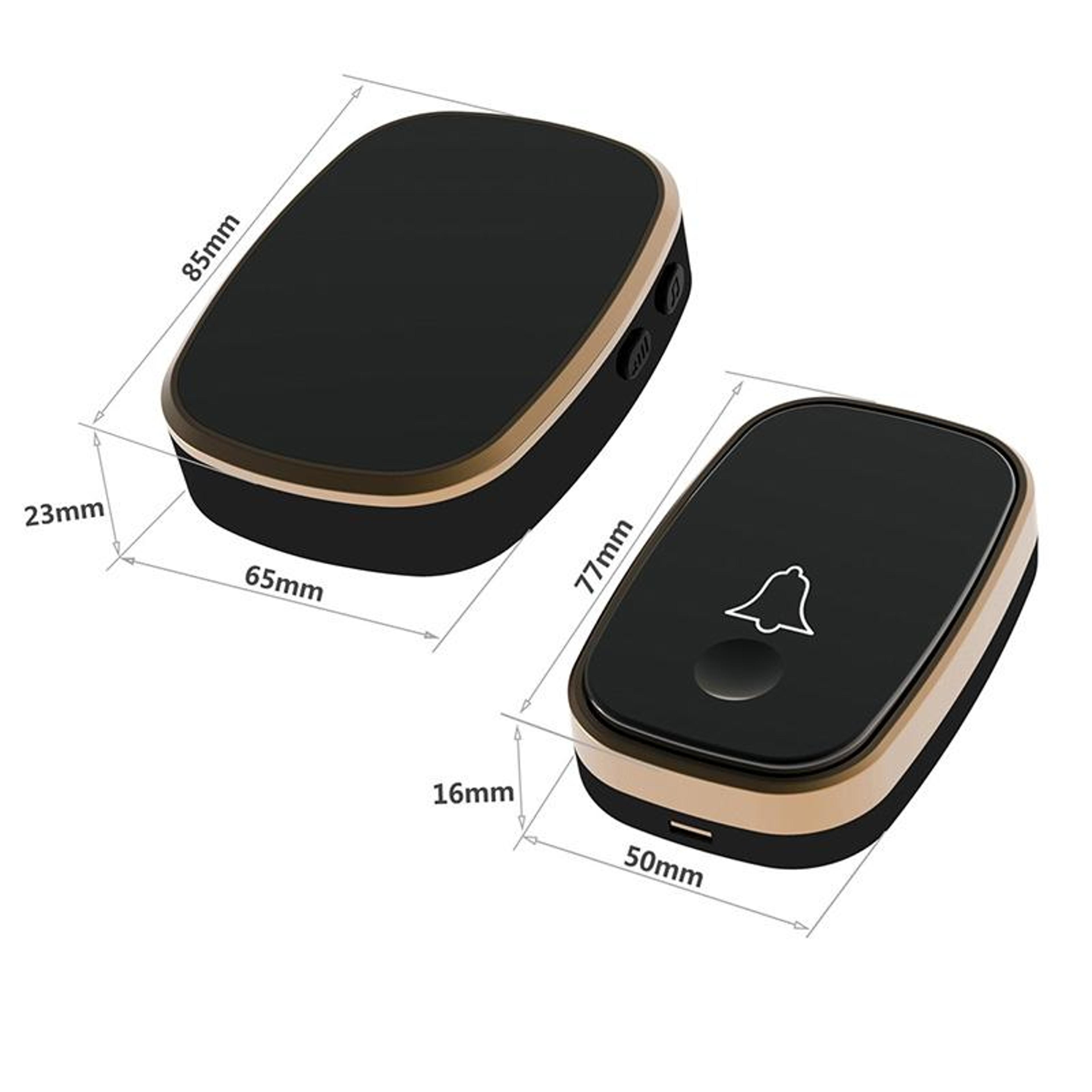 Wireless Doorbell Waterproof Doorbell Long Range Remote Control Doorbell Chime With Melodies US Plu 2