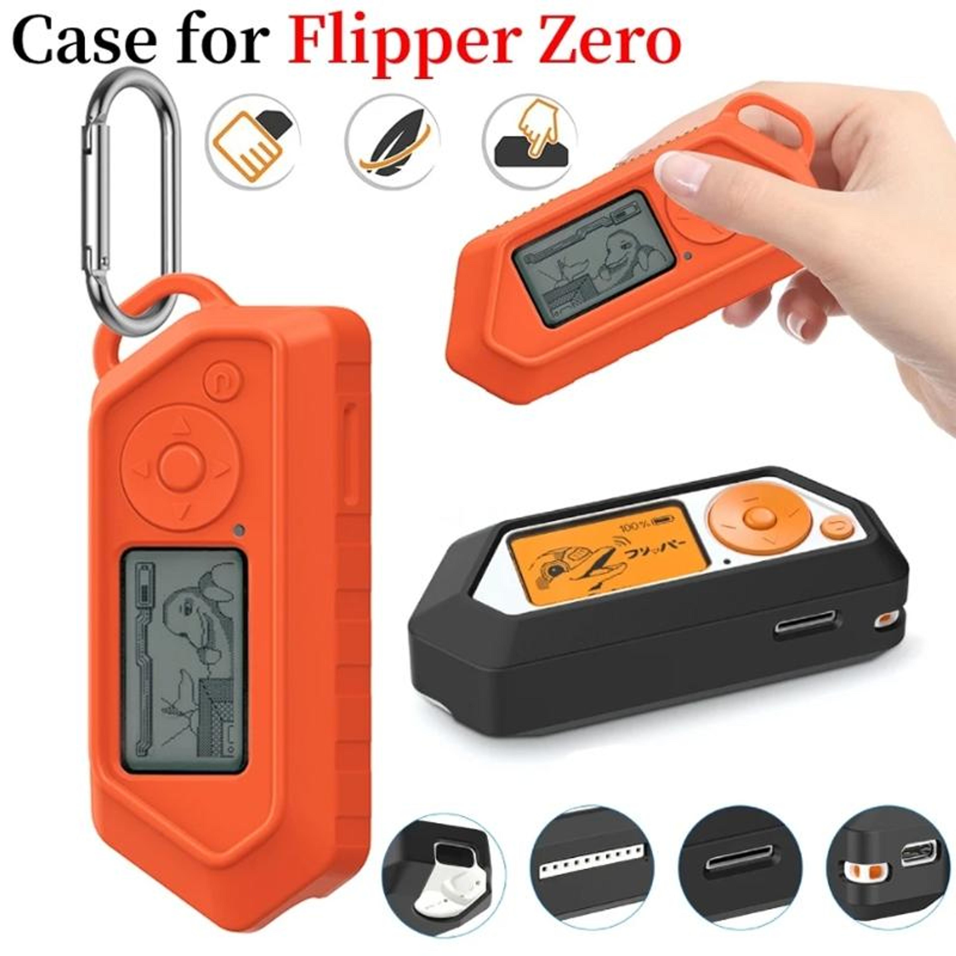 Flipper Zero Silicone Protective Case Anti Slip Shockproof Cover With Keychain 4