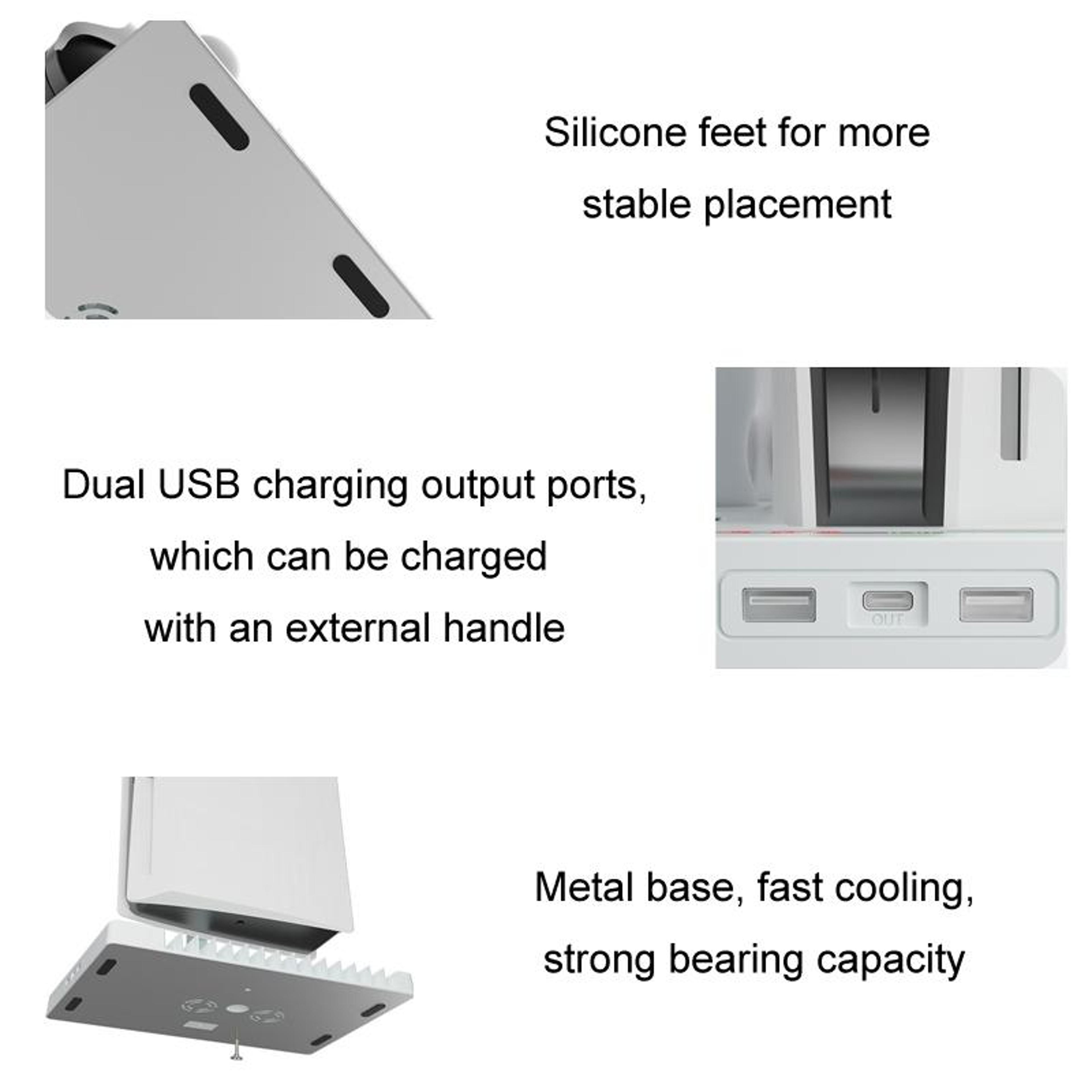 Cooling Handle Charging Base With Disc Storage Rack And Controller Charger 2