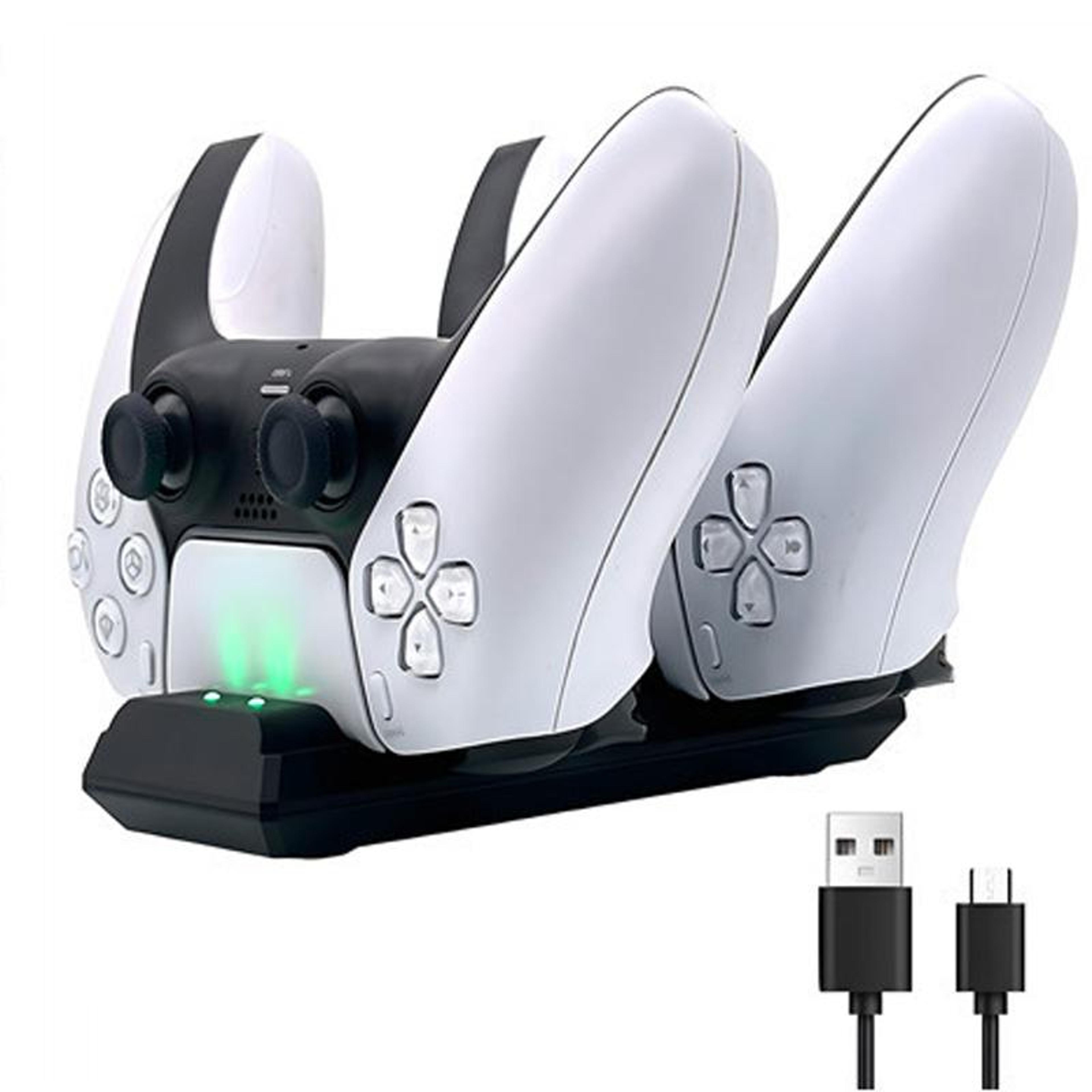 PS5 Dual Controller Charging Dock Fast Charger Station With Dual Port Gamepad Stand 1