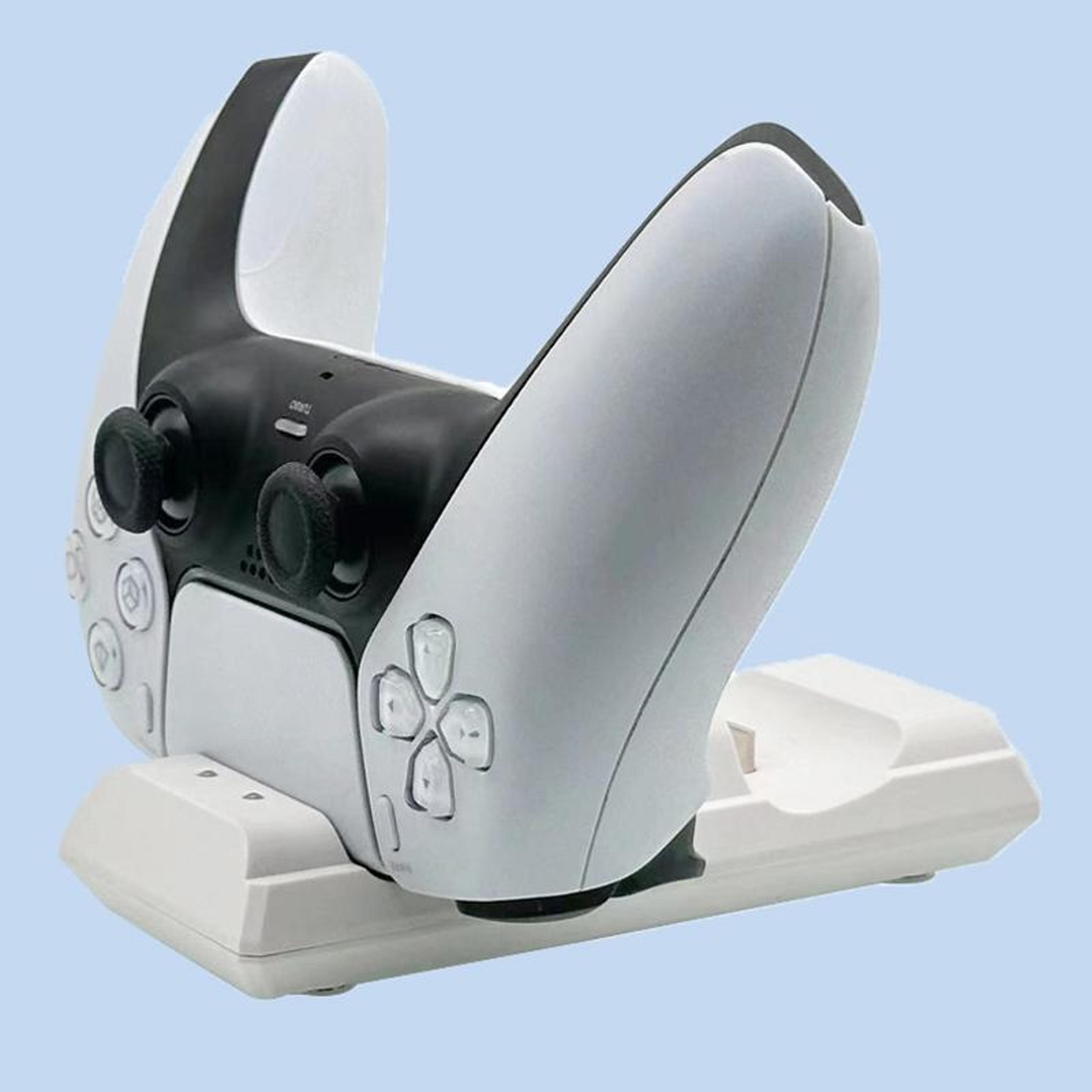 PS5 Dual Controller Charging Dock Fast Charger Station With Dual Port Gamepad Stand 4