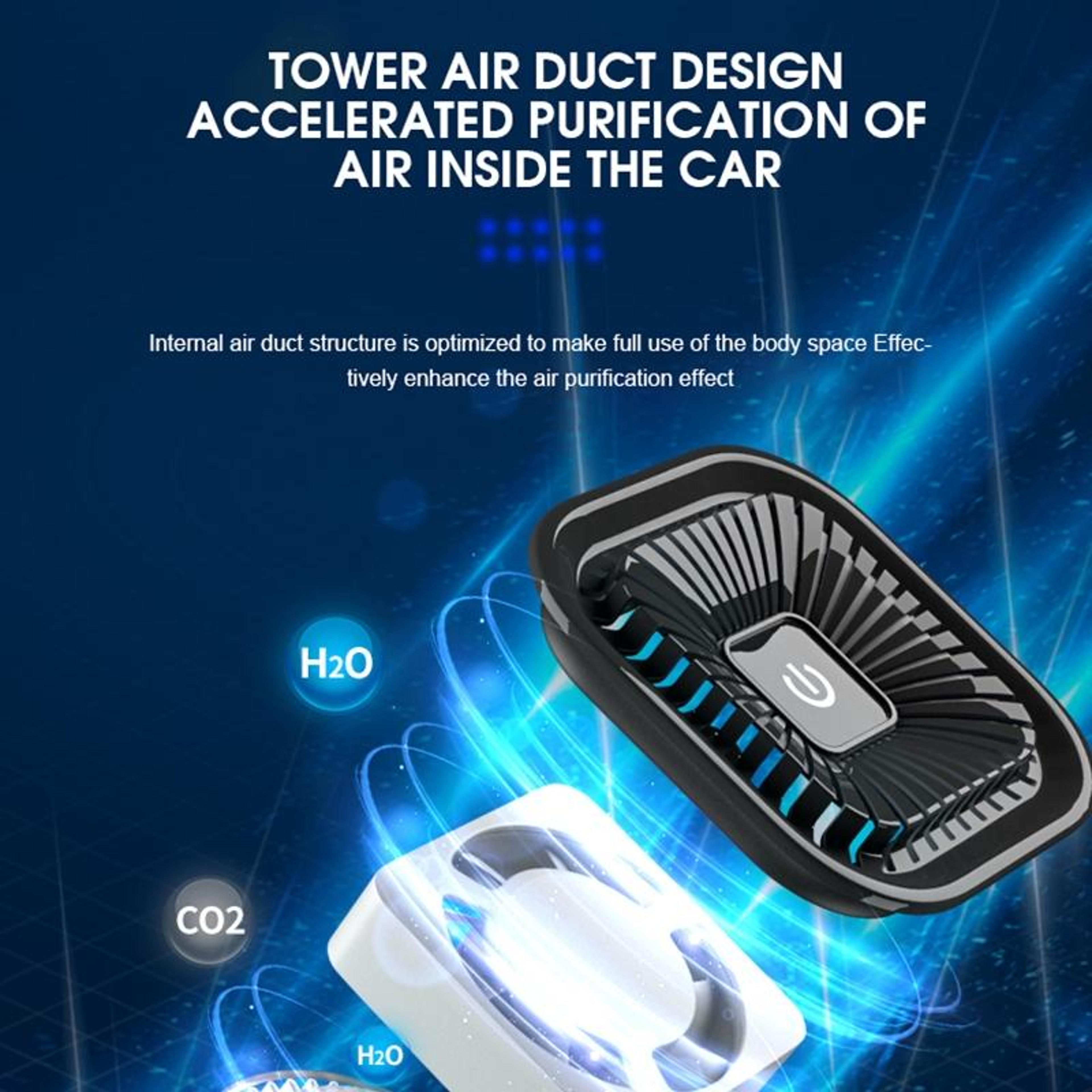 Car Air Purifier USB Negative Ion Air Purifier Portable Air Cleaner For Fresh Odor Free Driving 5