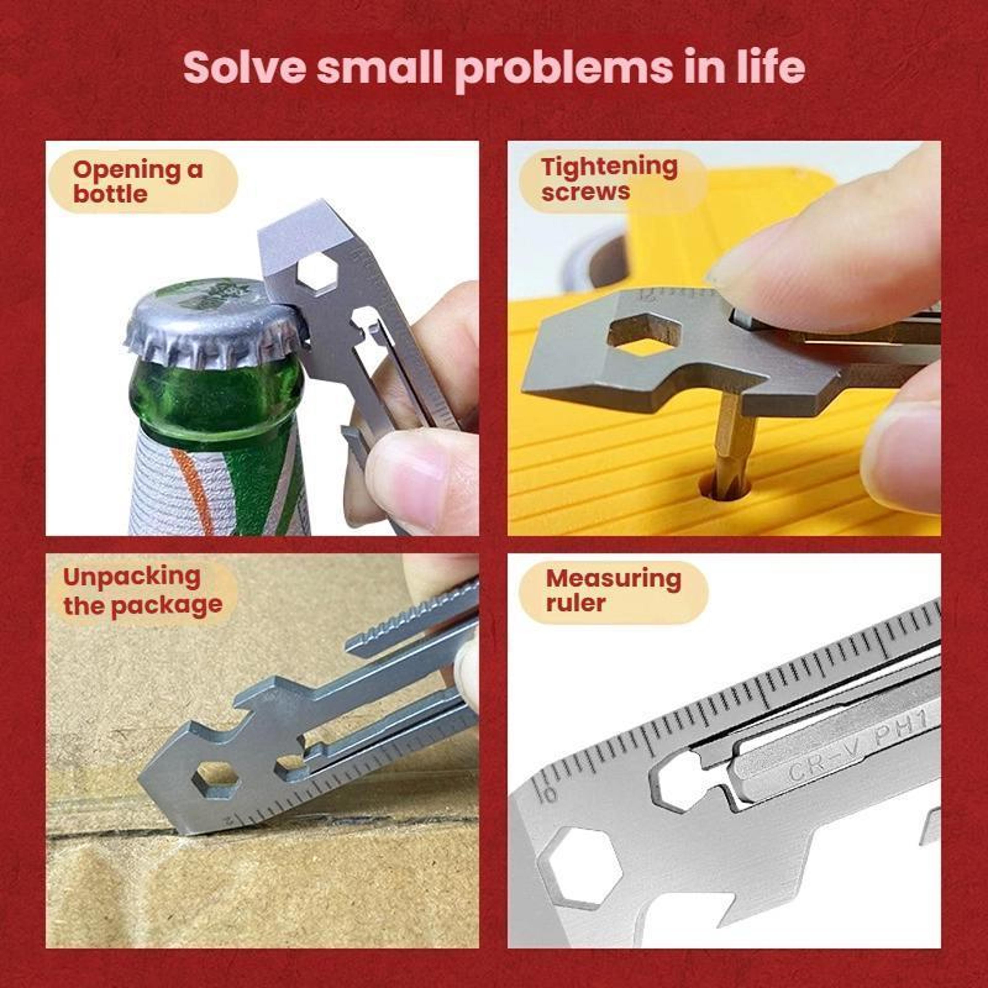 Multi Tool Card Stainless Steel Pocket Survival Tool EDC Wallet Wrench 3
