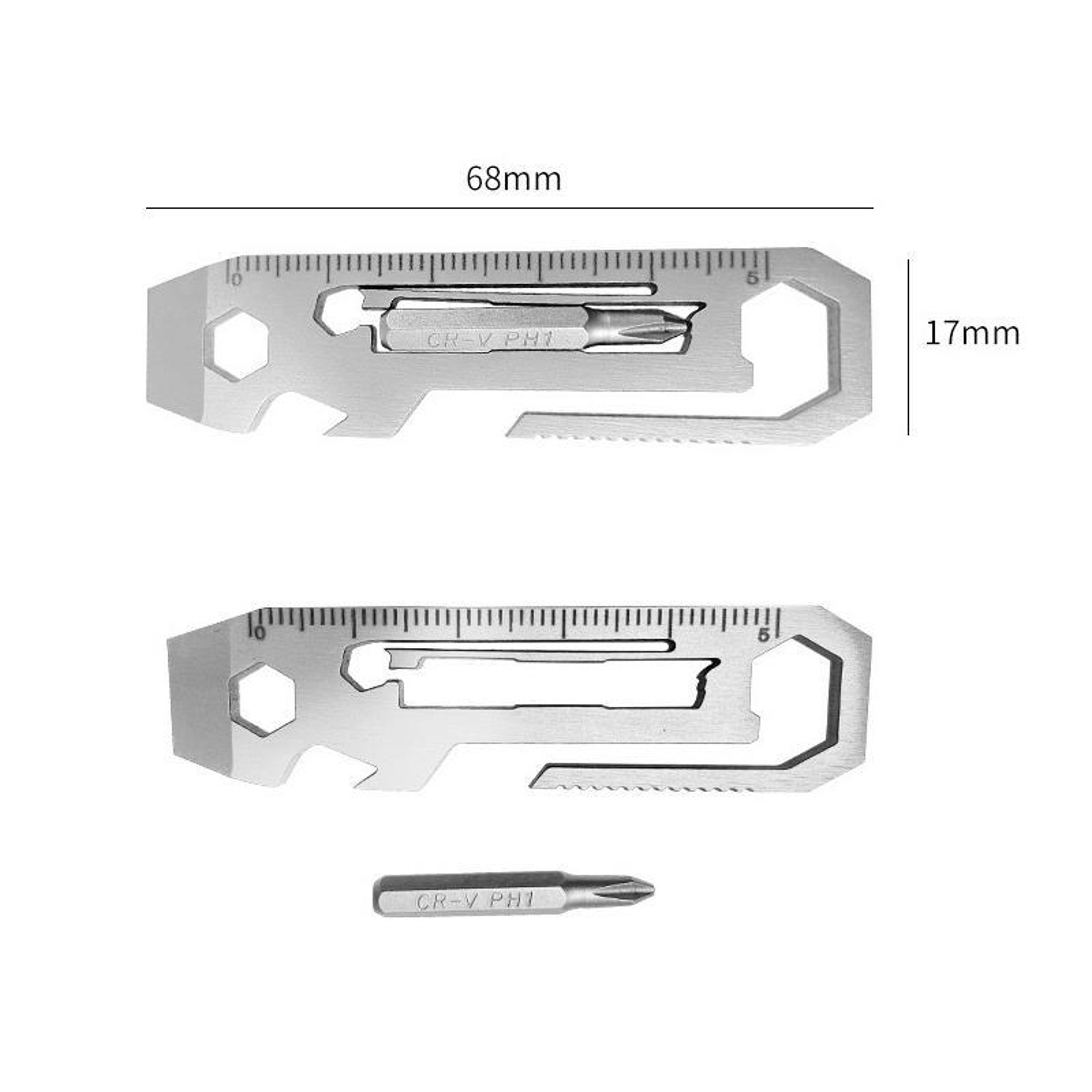 Multi Tool Card Stainless Steel Pocket Survival Tool EDC Wallet Wrench 7