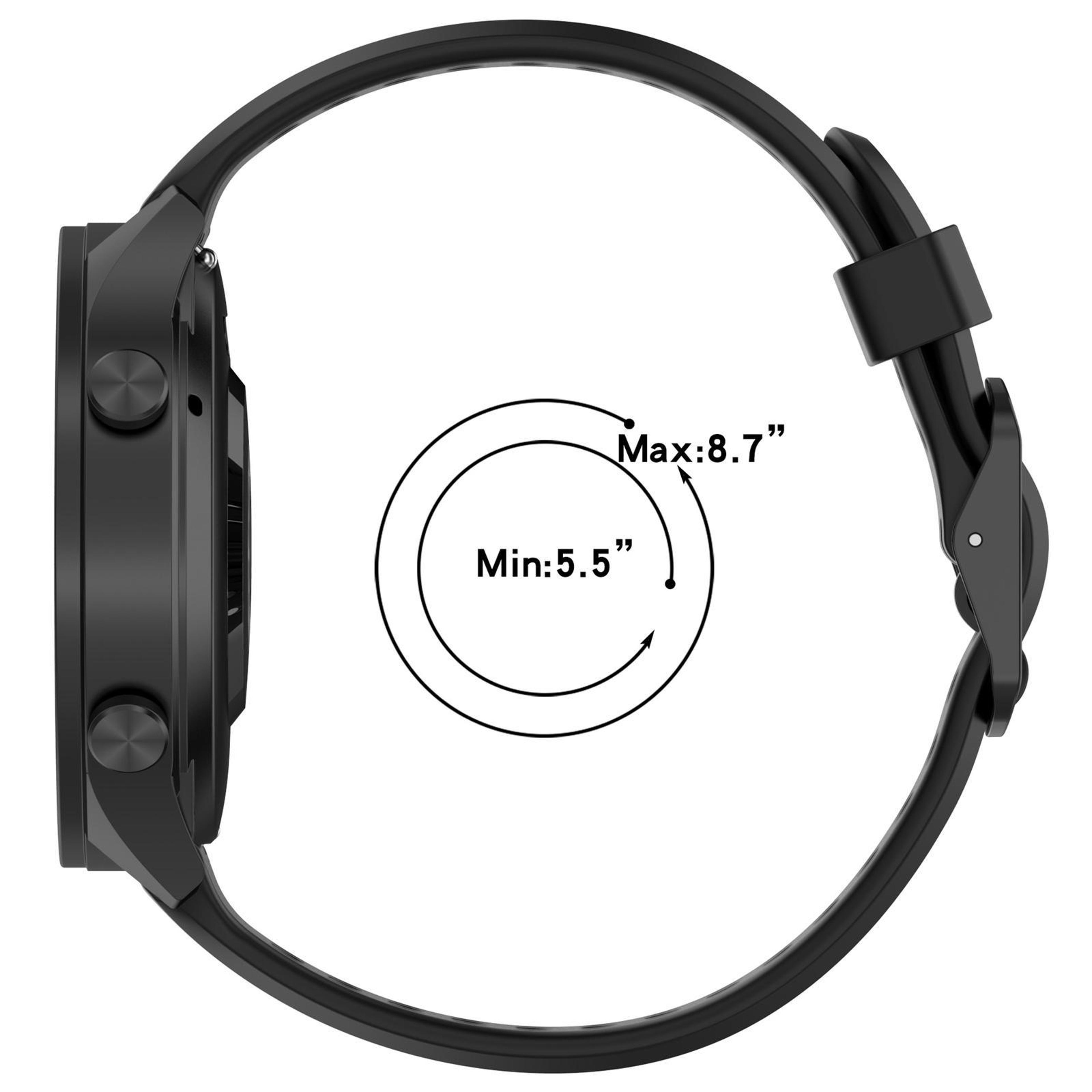 Watch Sport Band Breathable Silicone Watch Band Soft Replacement Sport Watch Strap 6