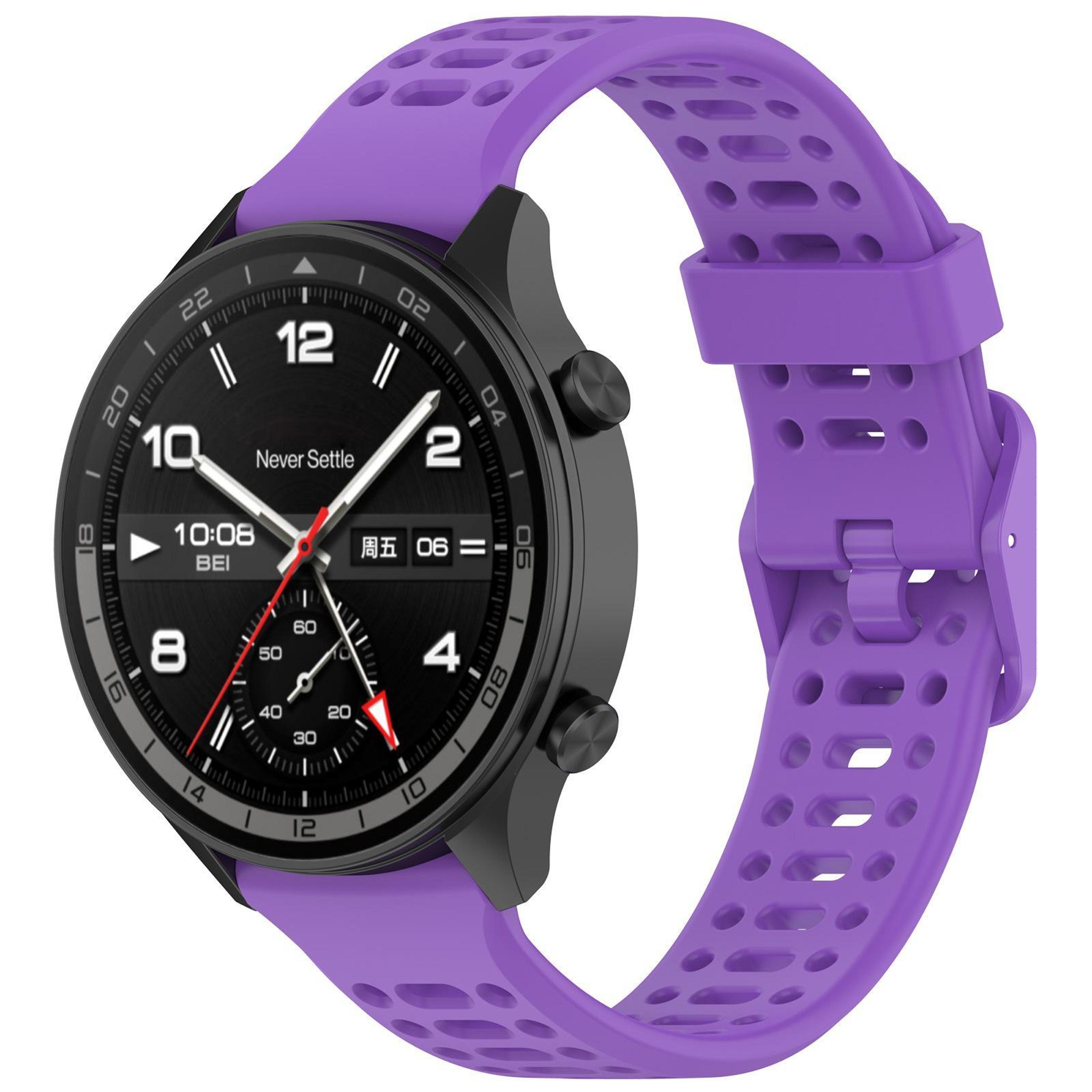 Watch Sport Band Breathable Silicone Watch Band Soft Replacement Sport Watch Strap 11