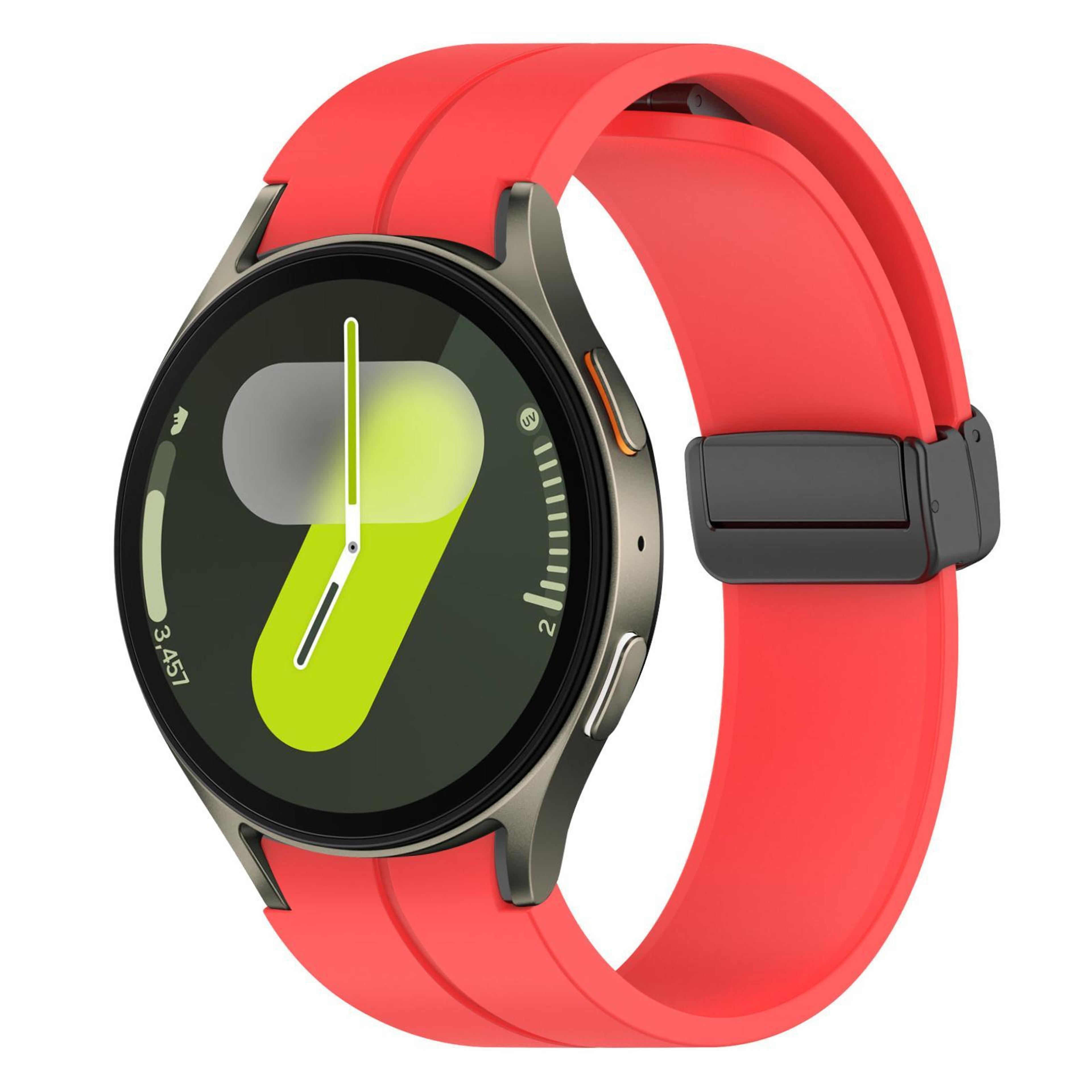 XDfind Samsung Galaxy Watch Band Magnetic Buckle Silicone Watch Band For Watch7 FE 6 5 4 9