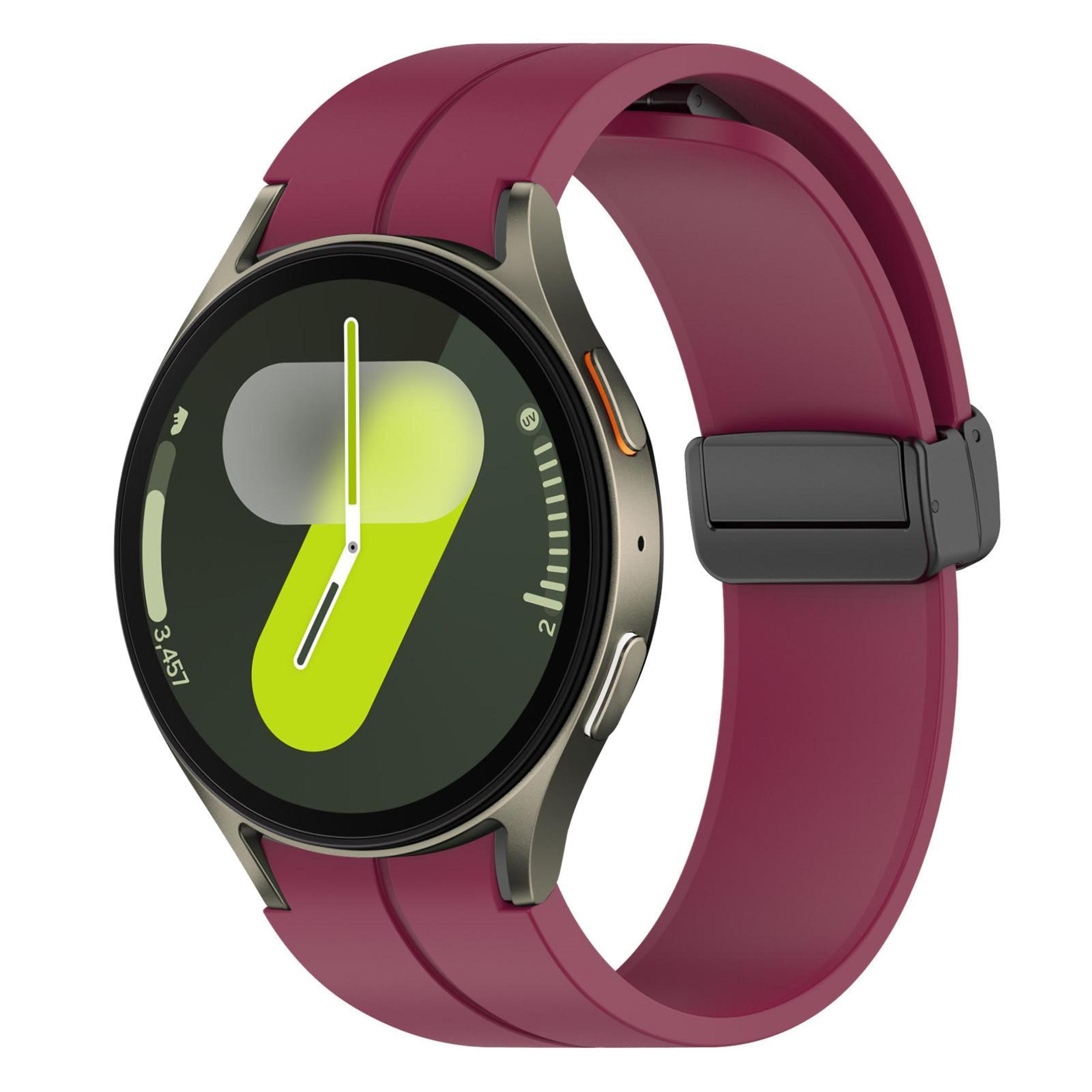 XDfind Samsung Galaxy Watch Band Magnetic Buckle Silicone Watch Band For Watch7 FE 6 5 4 11