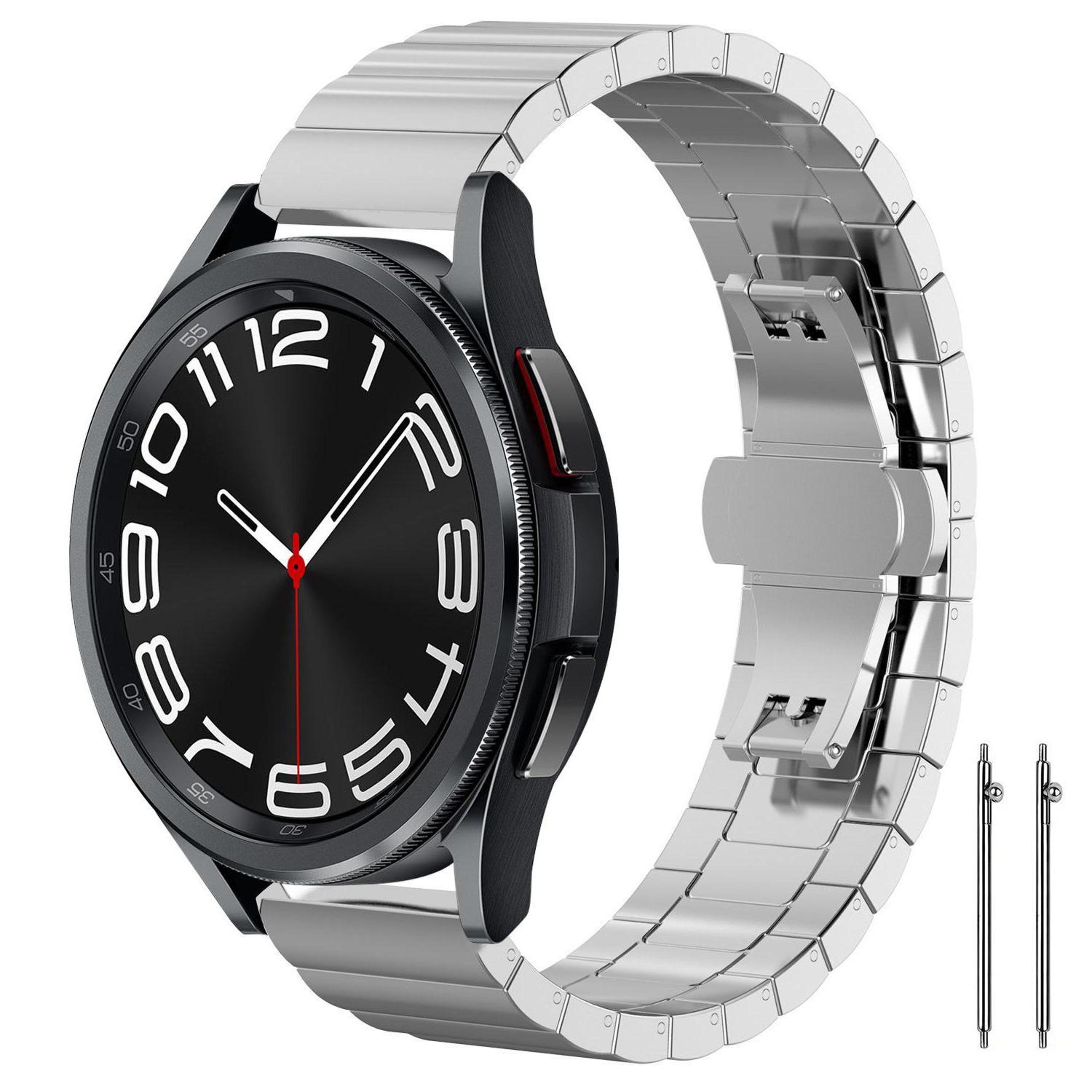 Stainless Steel Watch Band Bamboo Link Replacement Strap For Smartwatches 4