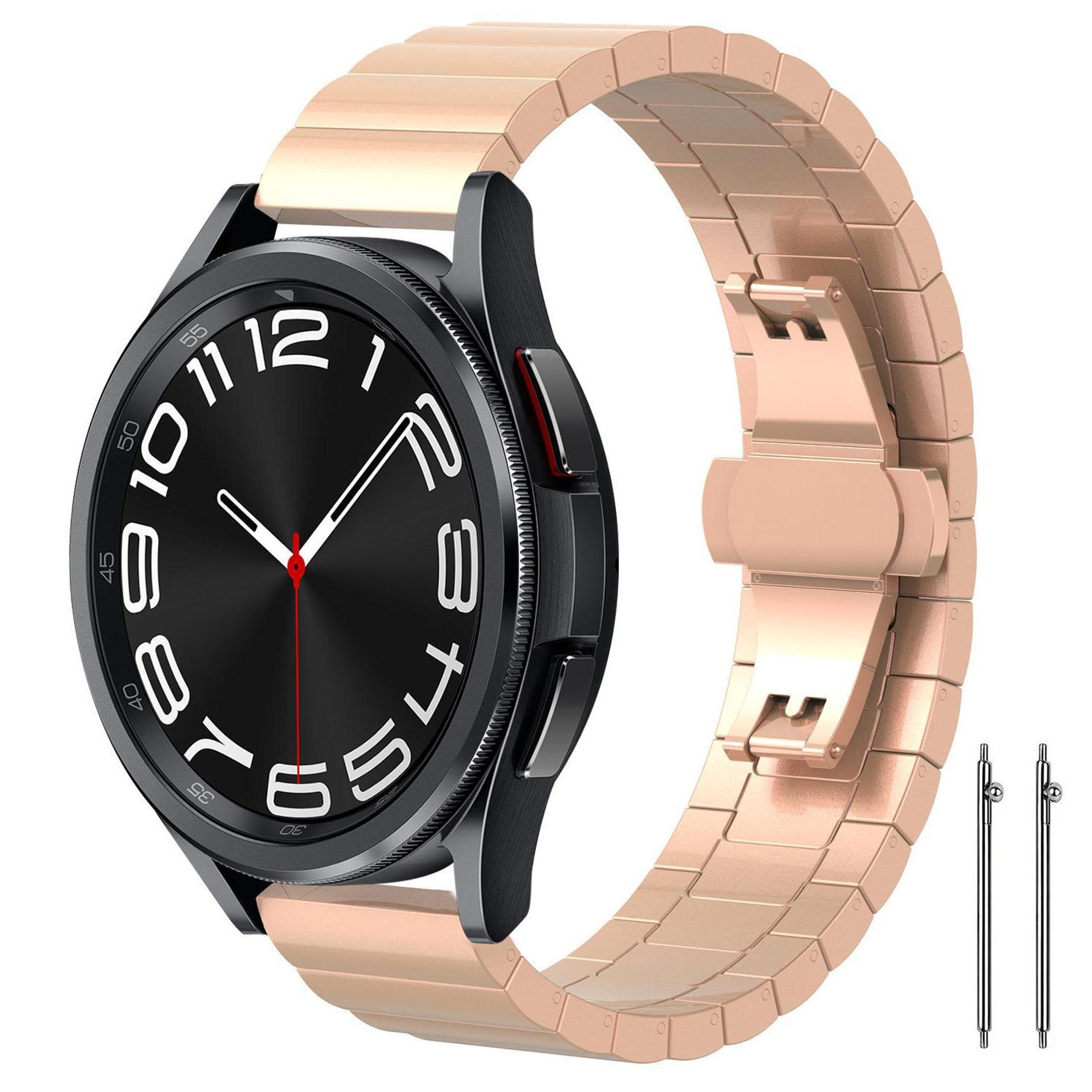 Stainless Steel Watch Band Bamboo Link Replacement Strap For Smartwatches 7