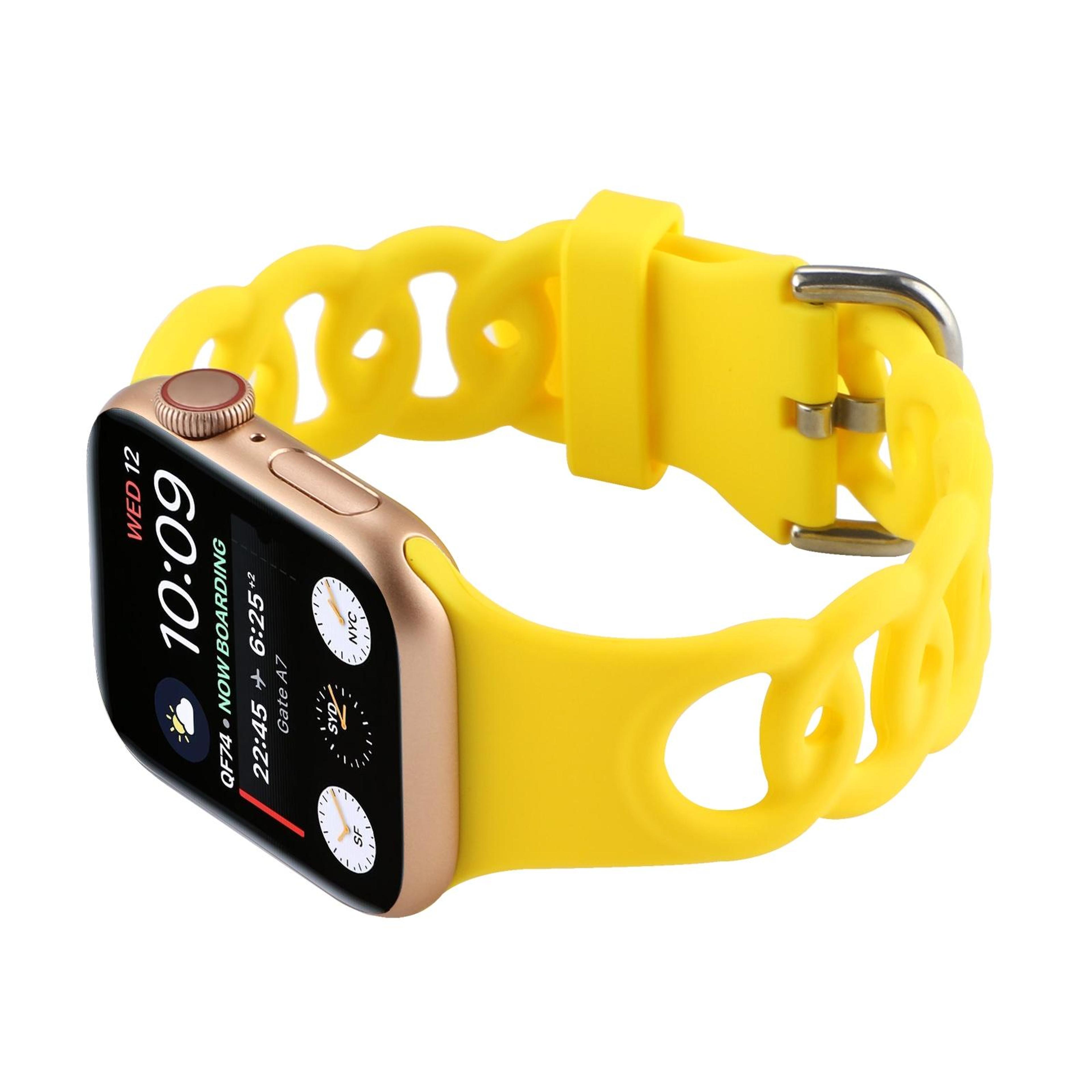 Breathable Apple Watch Silicone Band Sport Strap For Apple Watch Ultra 49mm Series 9 8 7 SE 2
