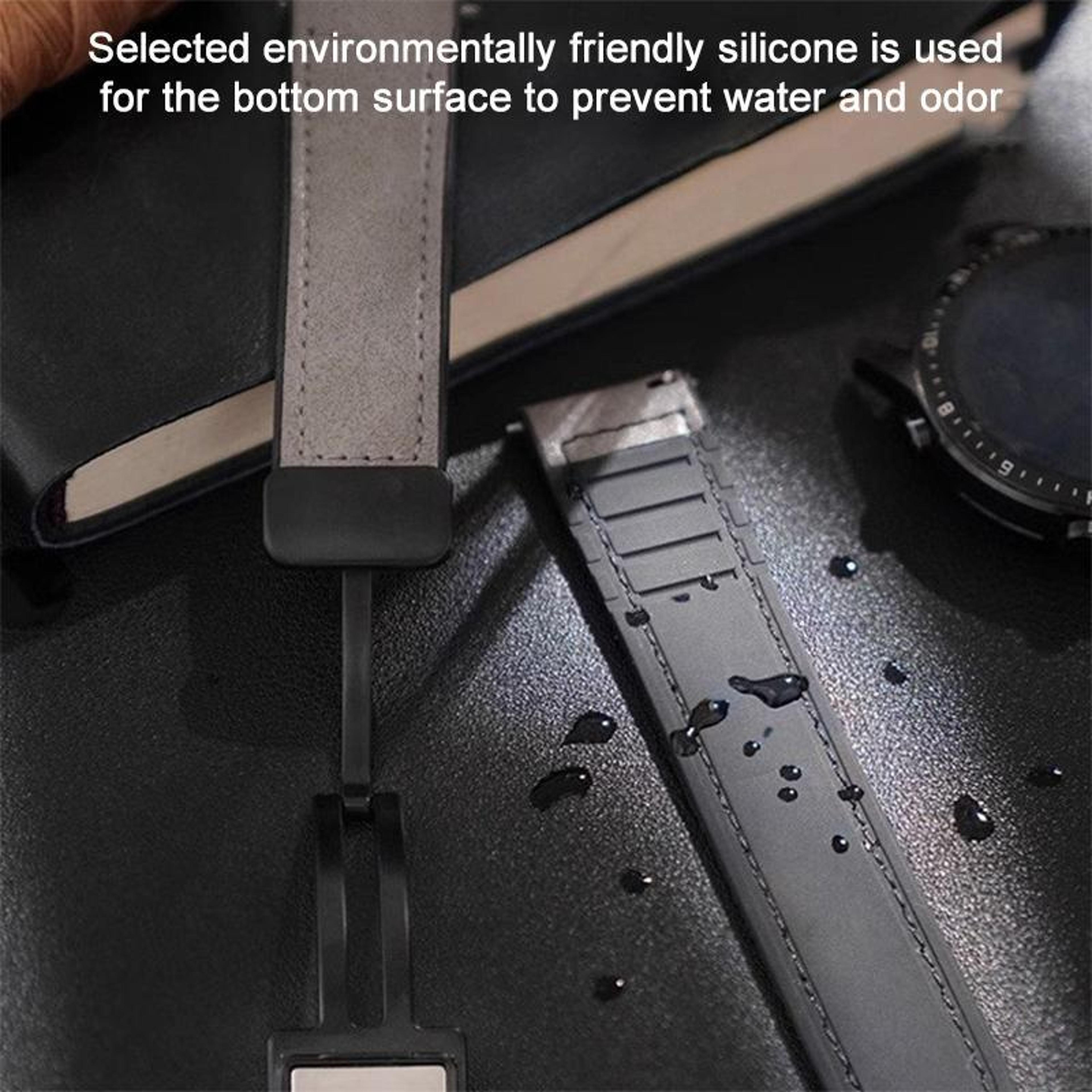 Magnetic Watch Band Crazy Horse Pattern Silicone Watch Strap For Smartwatches 4