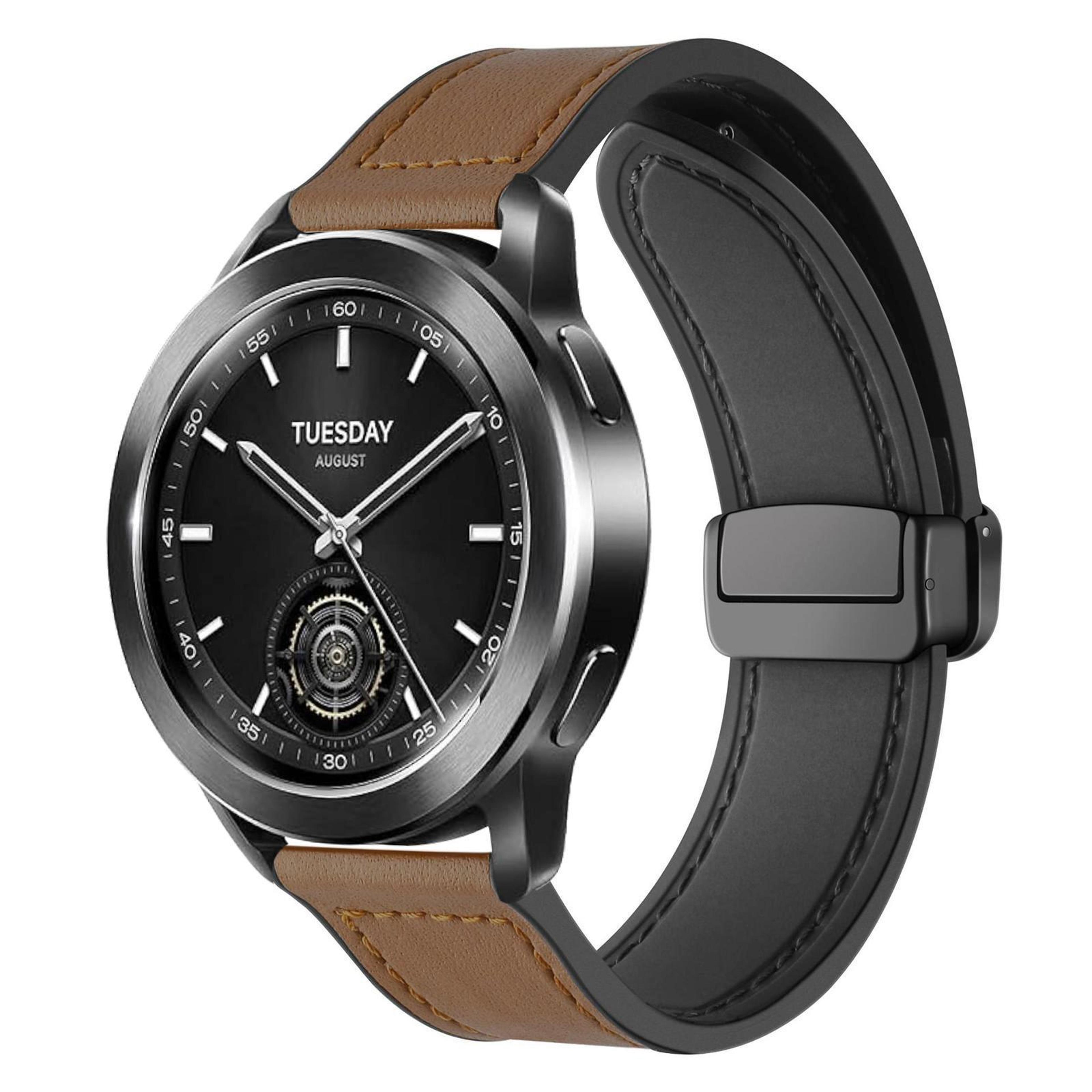 Magnetic Watch Band Crazy Horse Pattern Silicone Watch Strap For Smartwatches 9