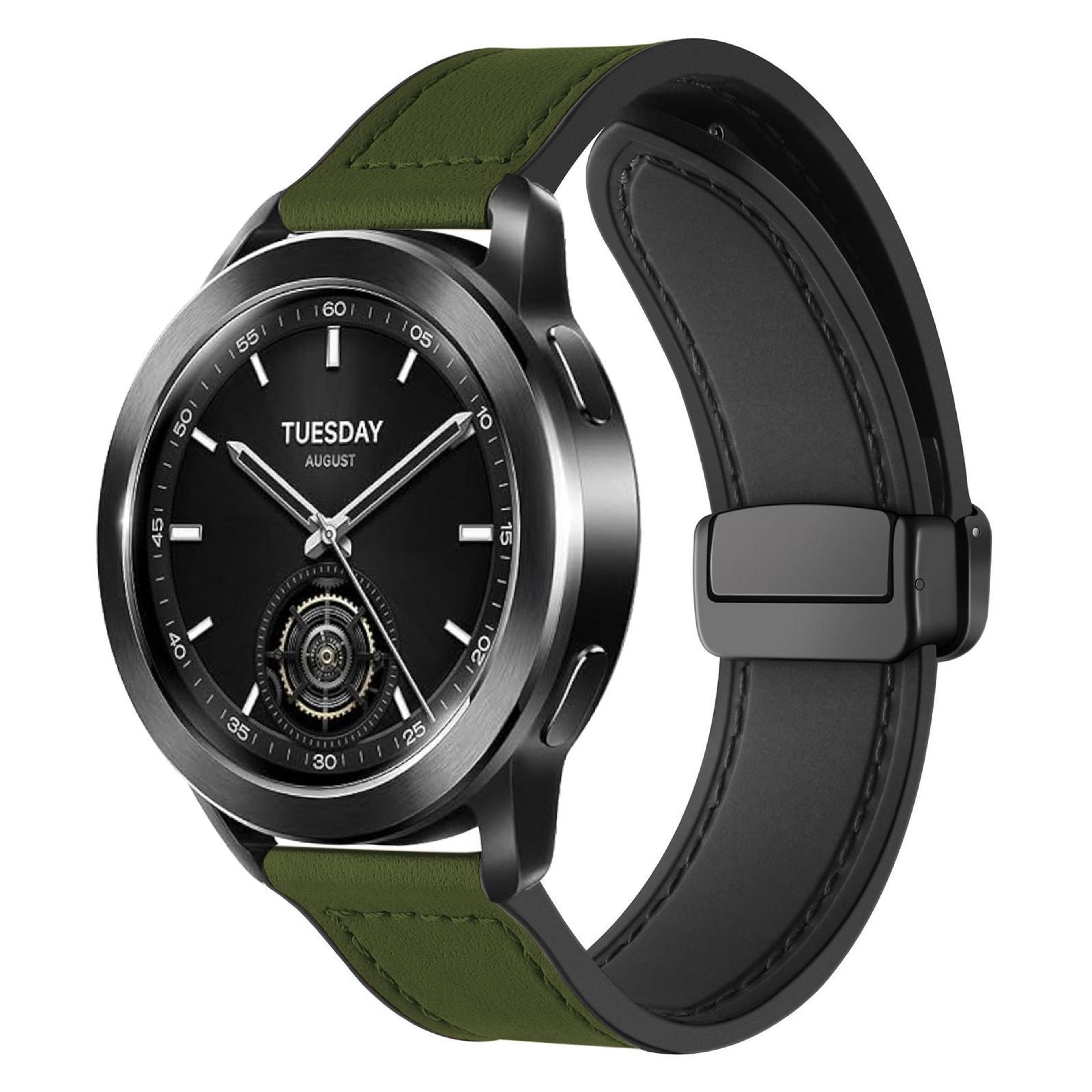 Magnetic Watch Band Crazy Horse Pattern Silicone Watch Strap For Smartwatches 11