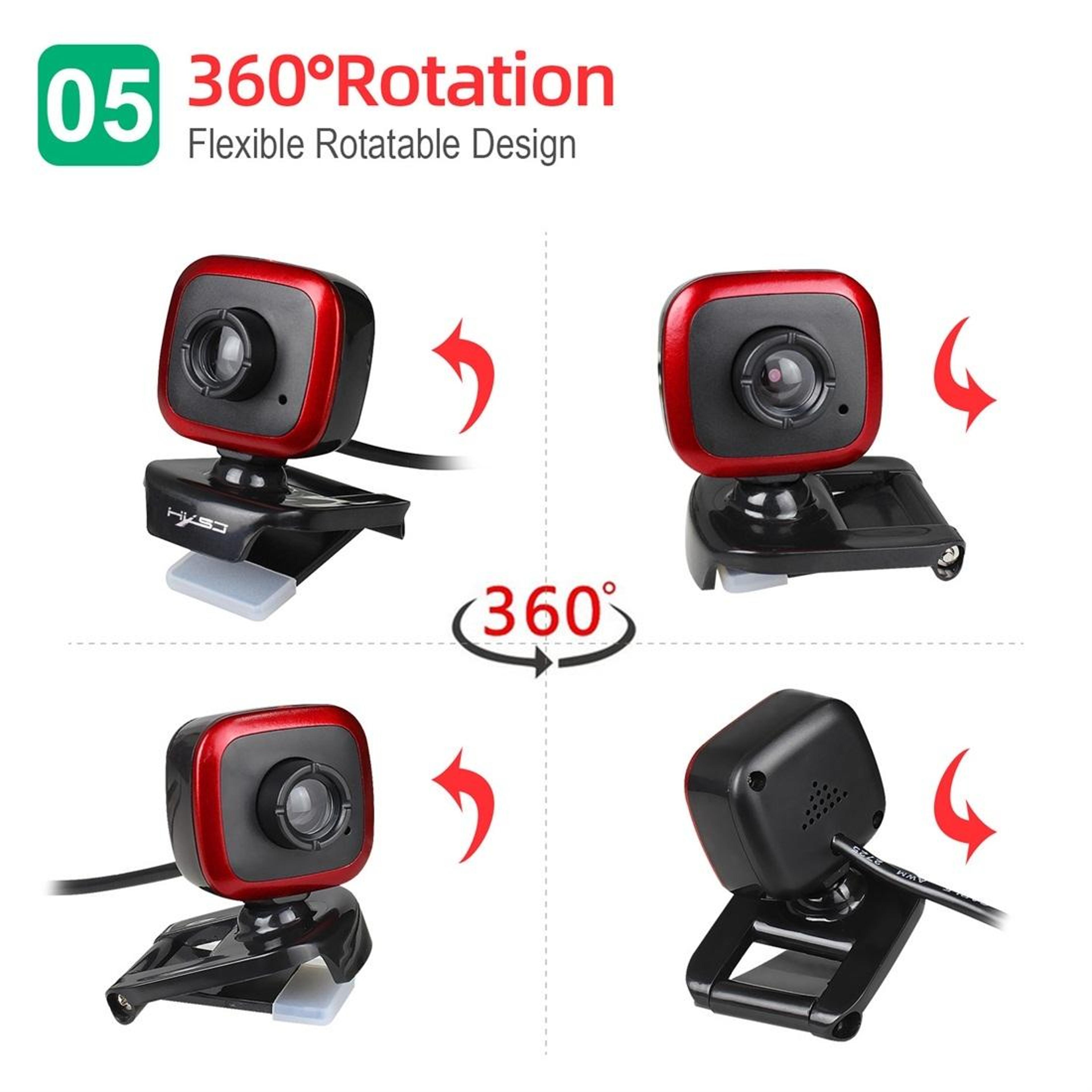 HD Webcam With Microphone For PC Video Calls And Streaming 6