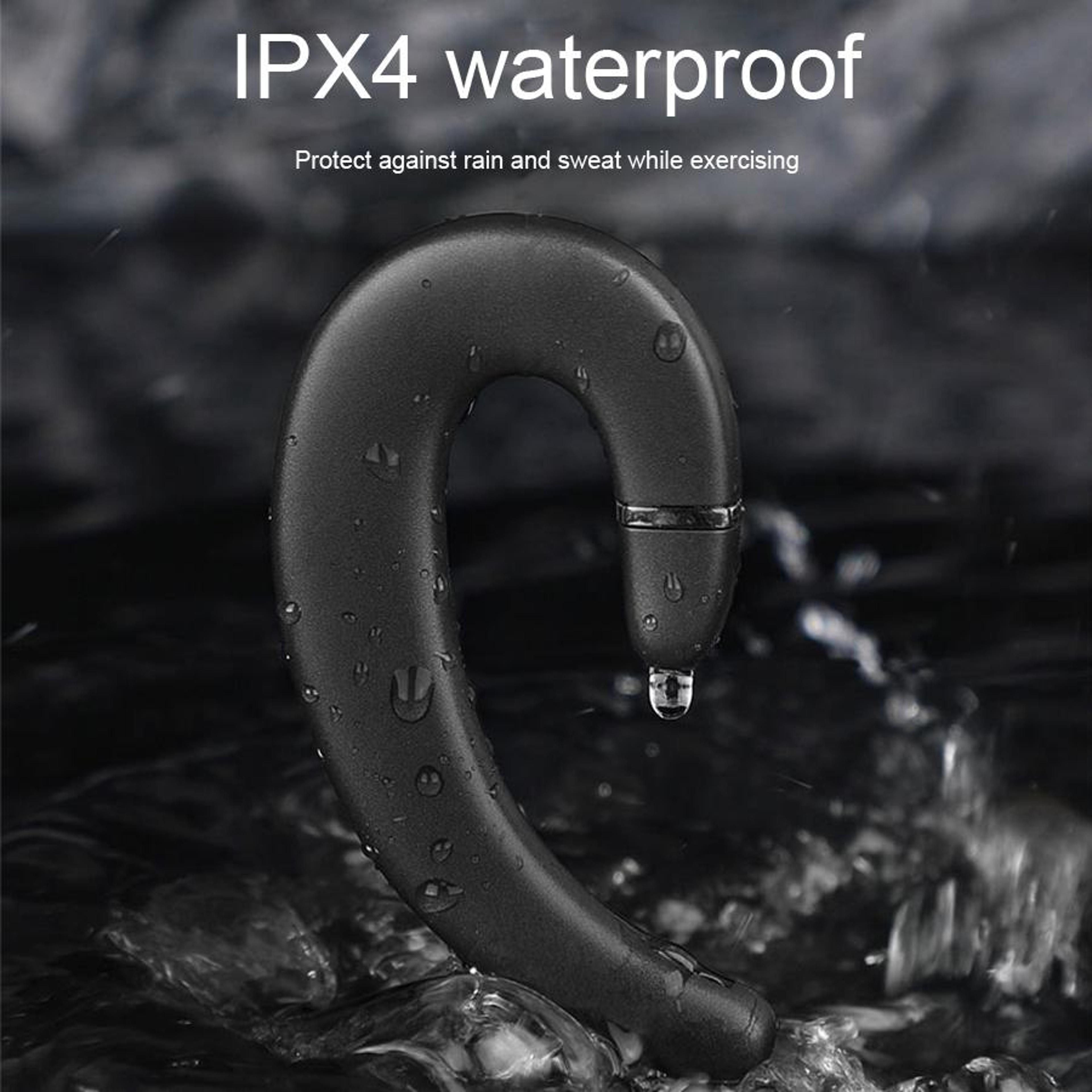 Bluetooth Headset With Ear Hook Noise Cancelling Mic Waterproof Wireless Earphone For Android IPhon 5