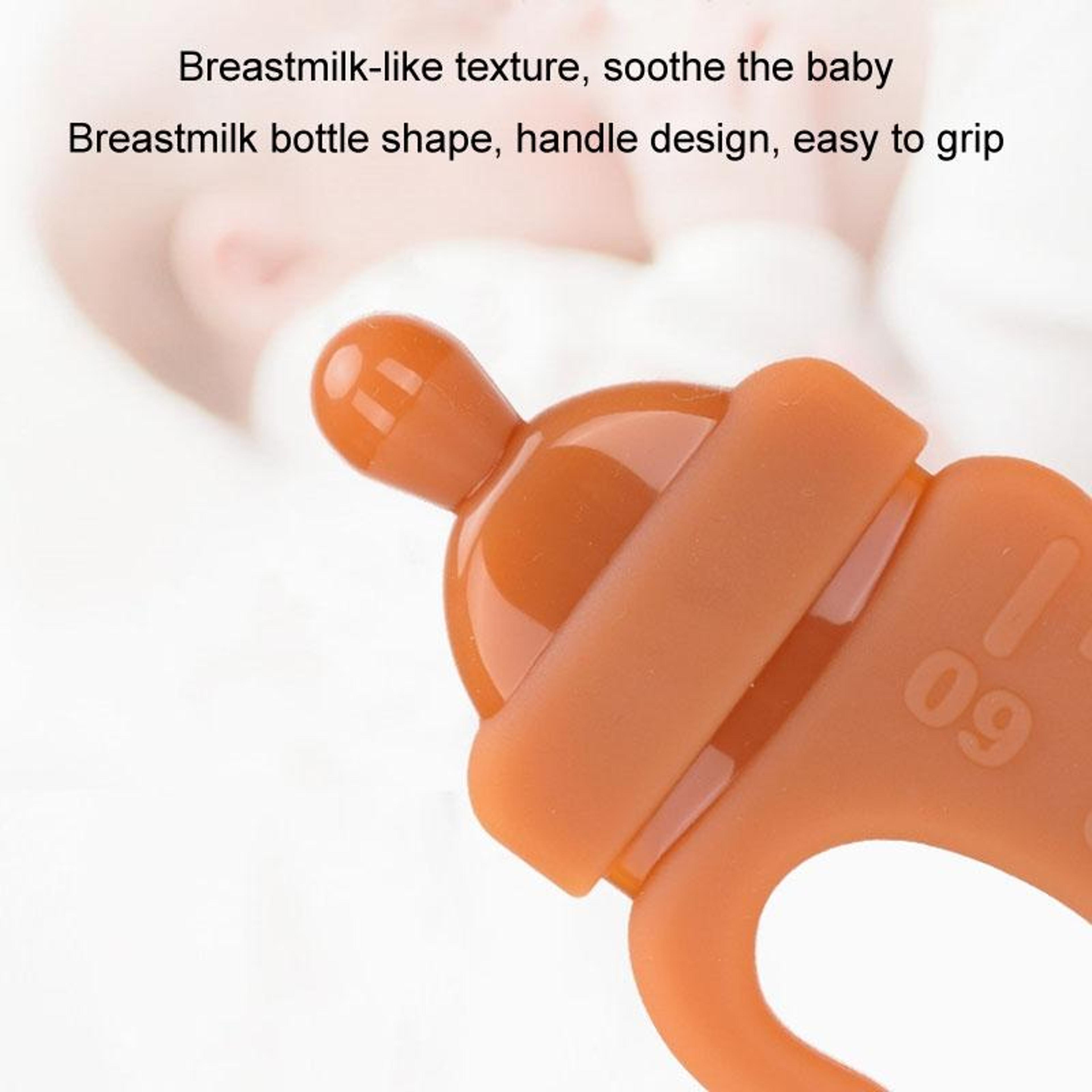 Baby Silicone Teething Stick BPA Free Food Grade Silicone Teether For Soothing Sore Gums 6