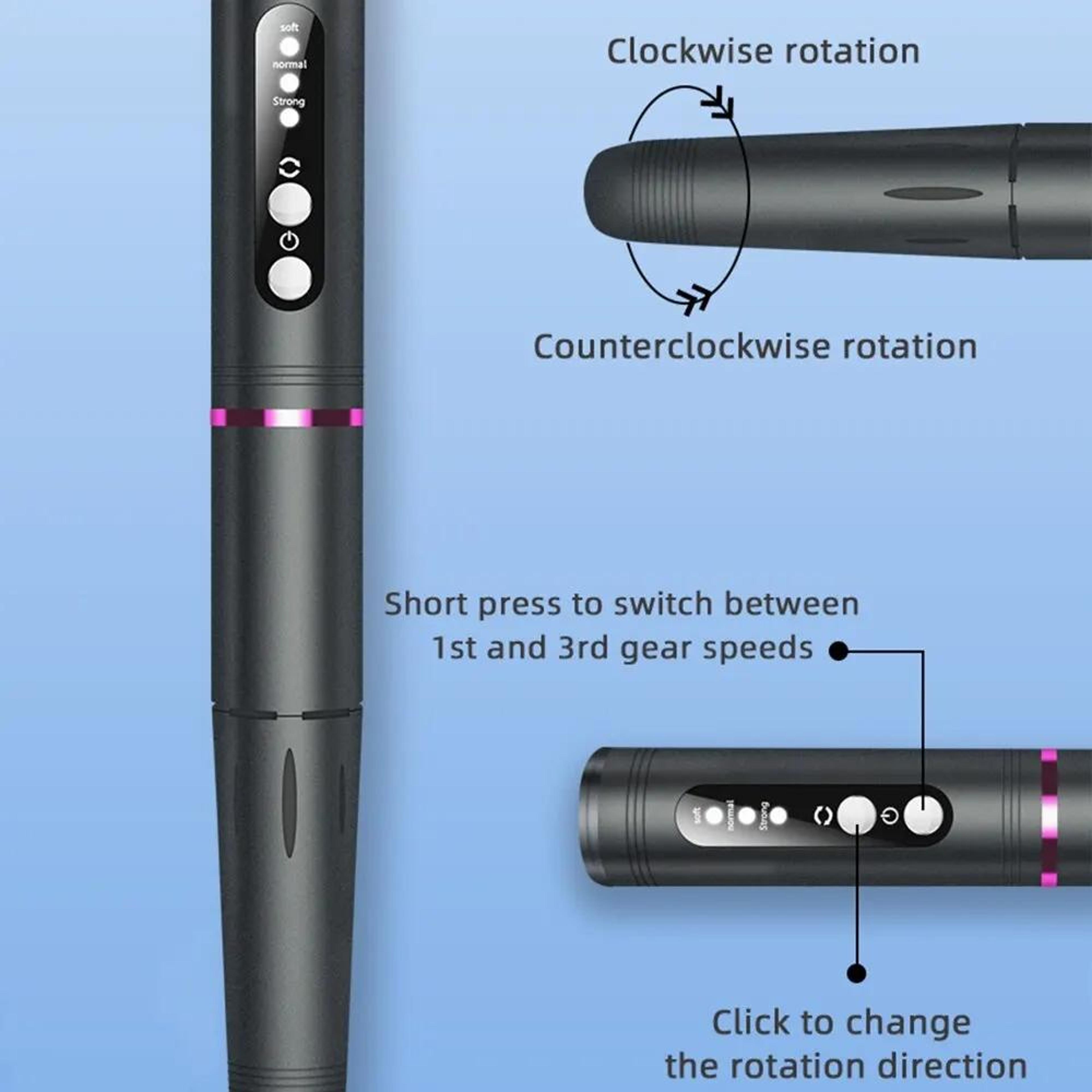 Electric Nail Drill USB Rechargeable Nail File Portable Professional Manicure Kit 6