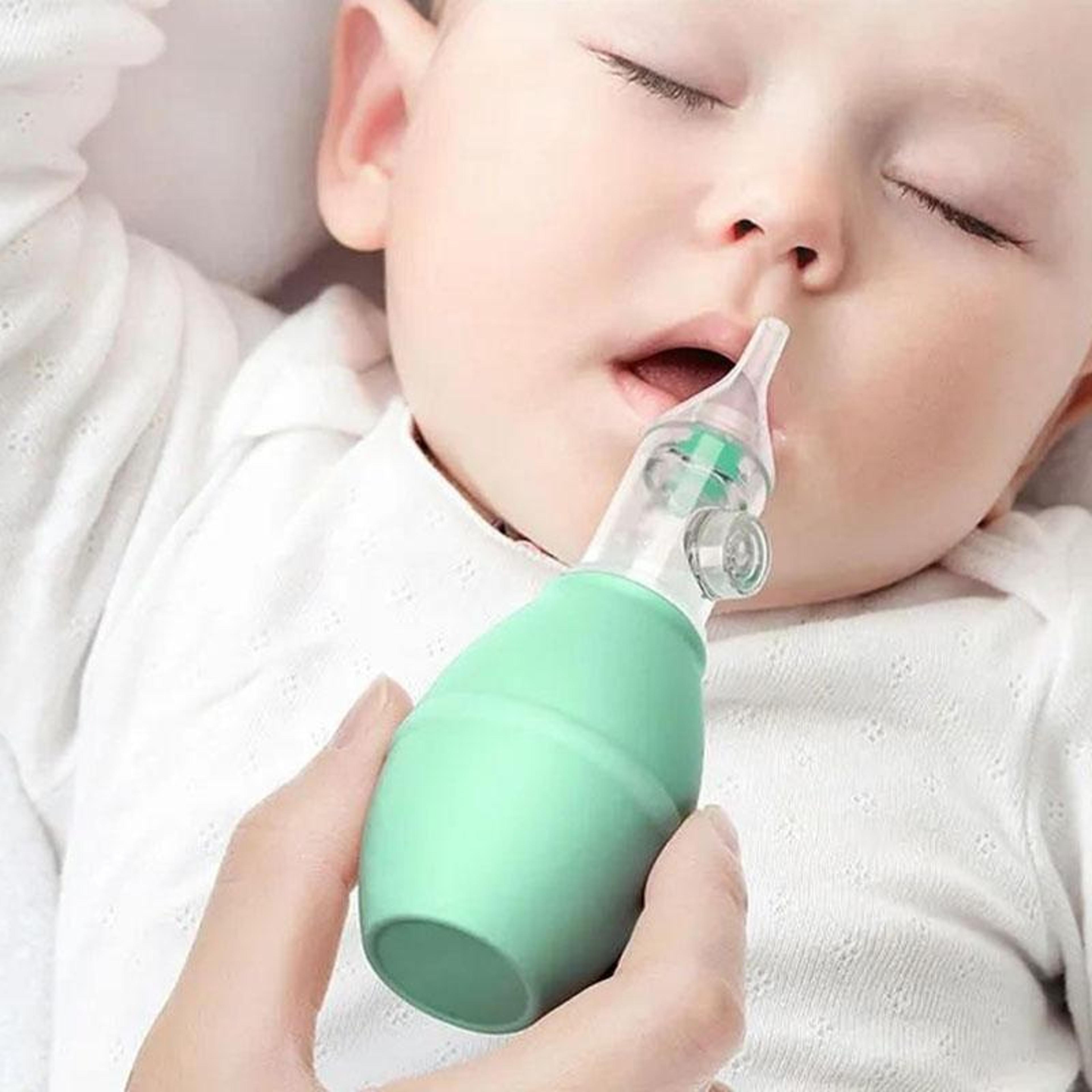 Baby Nasal Aspirator Soft Silicone Baby Nose Cleaner Anti Reflux Infant Nose Suction Tool 1