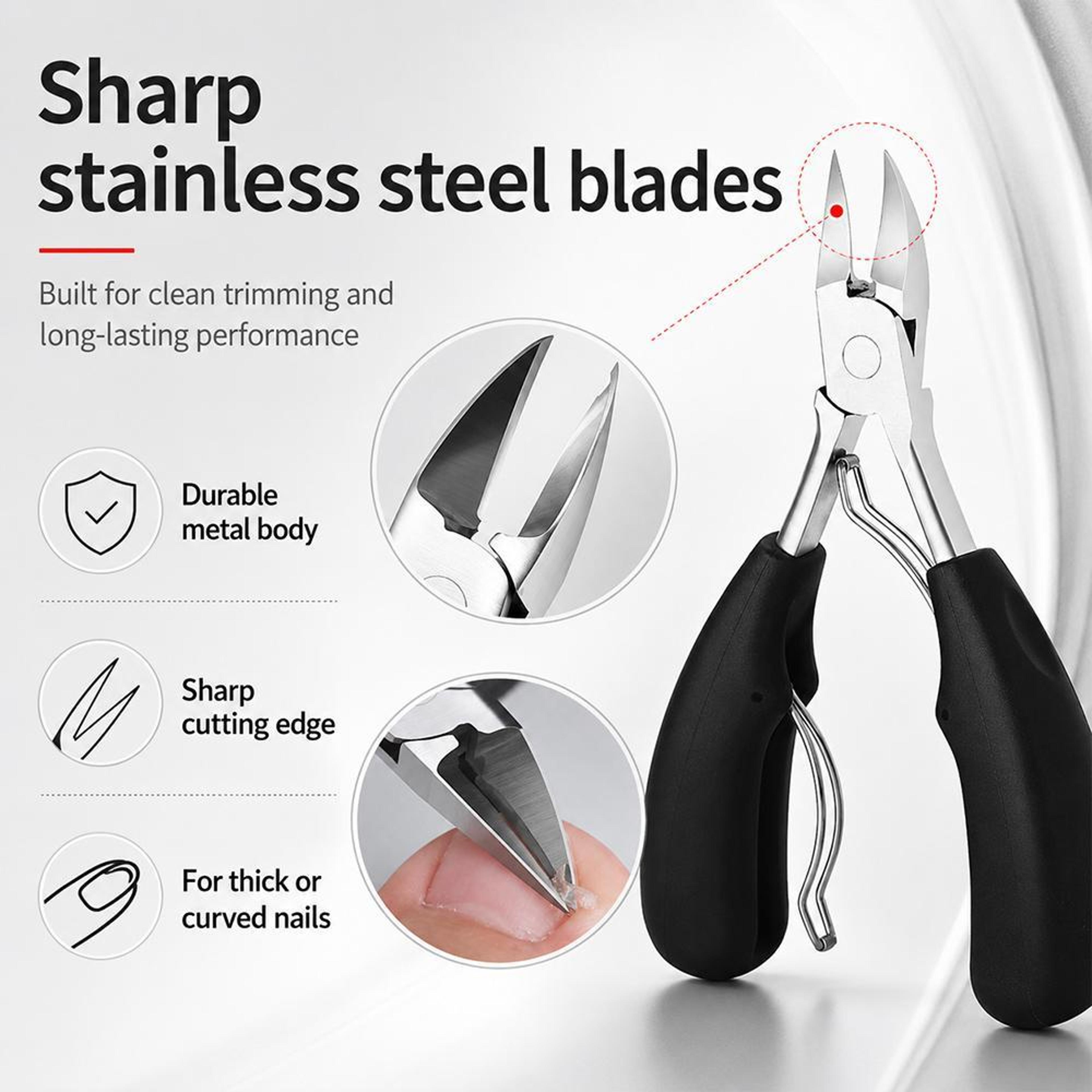 Professional Ingrown Toenail Clipper Stainless Steel Paronychia Nail Nipper For Thick And Curved Na 7