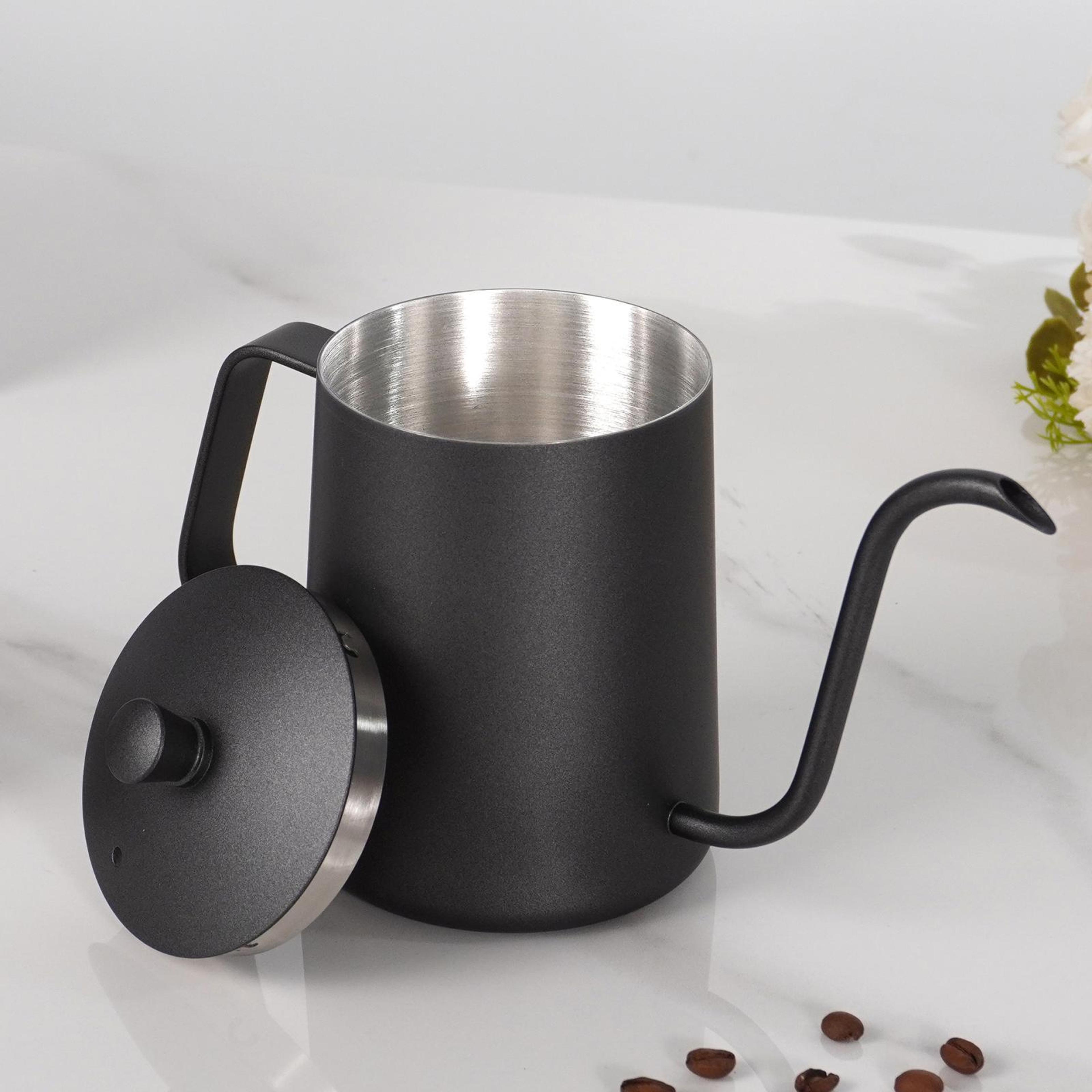 Stainless Steel Pour Over Coffee Pot With Swan Neck Spout For Precise Brewing 9