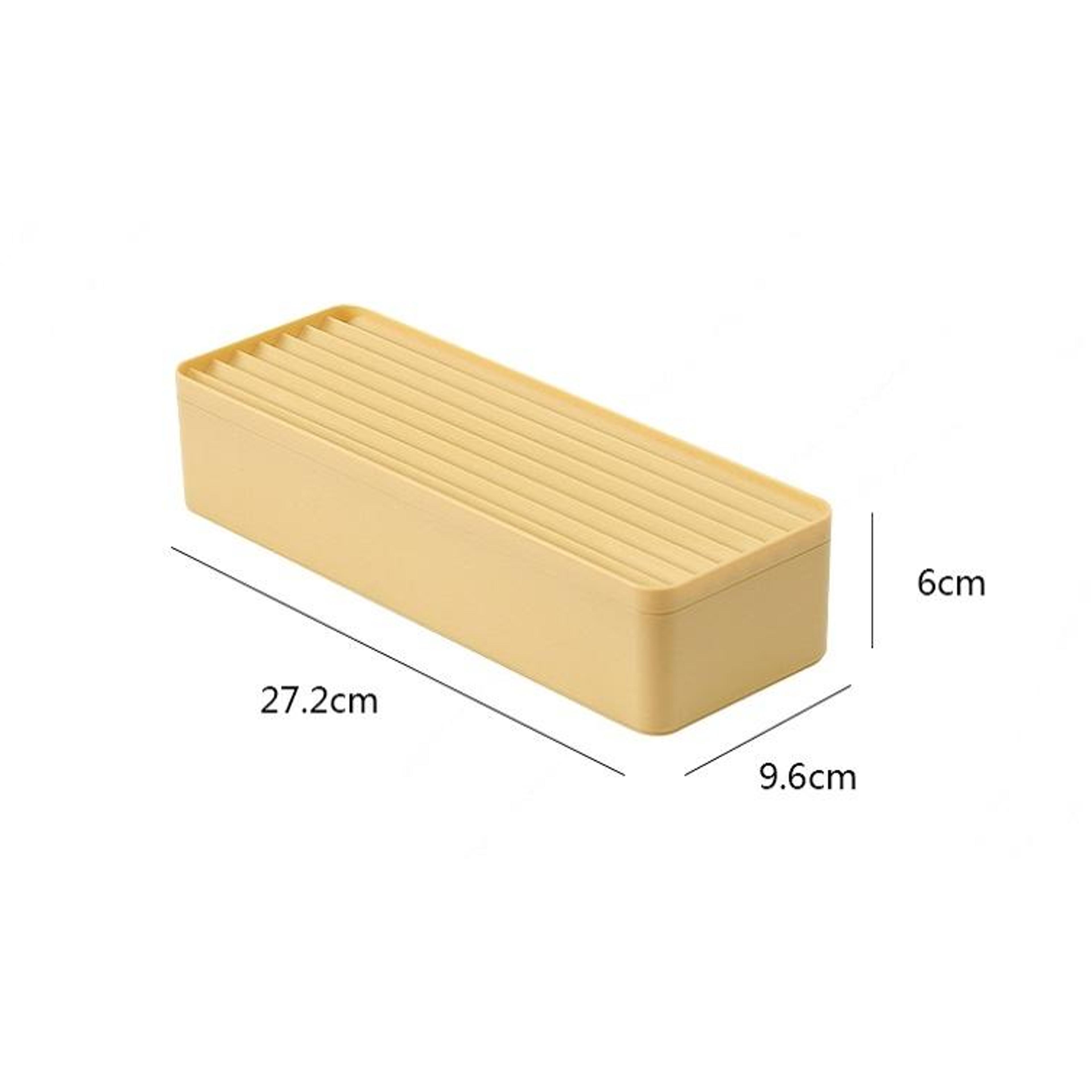 Dustproof Cable Organizer Box Desktop Cable Storage Box With Compartments For Chargers Cords And Ac 6