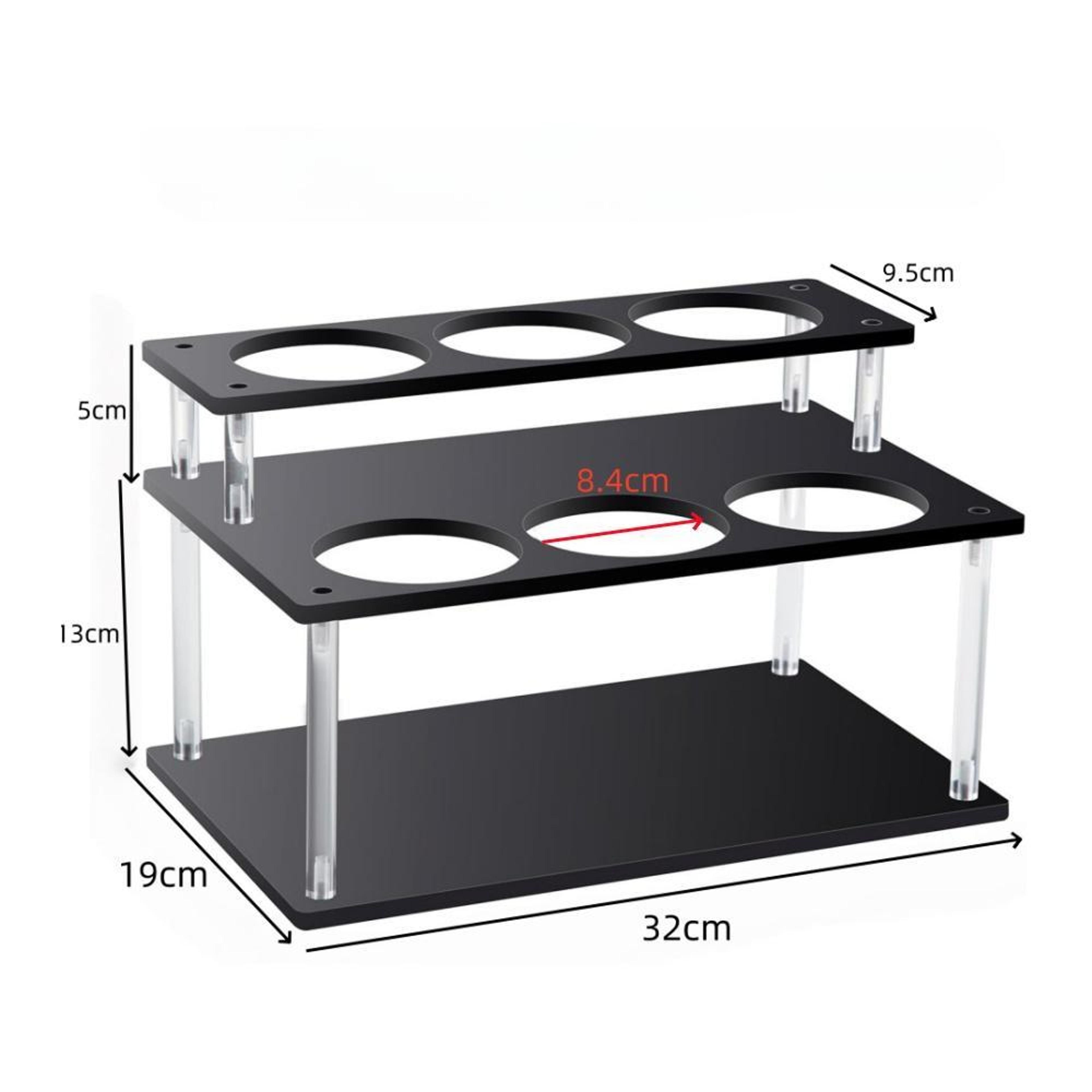 Acrylic Coffee Syrup Organizer Rack For Coffee Bar Kitchen Counter And Condiment Storage 1