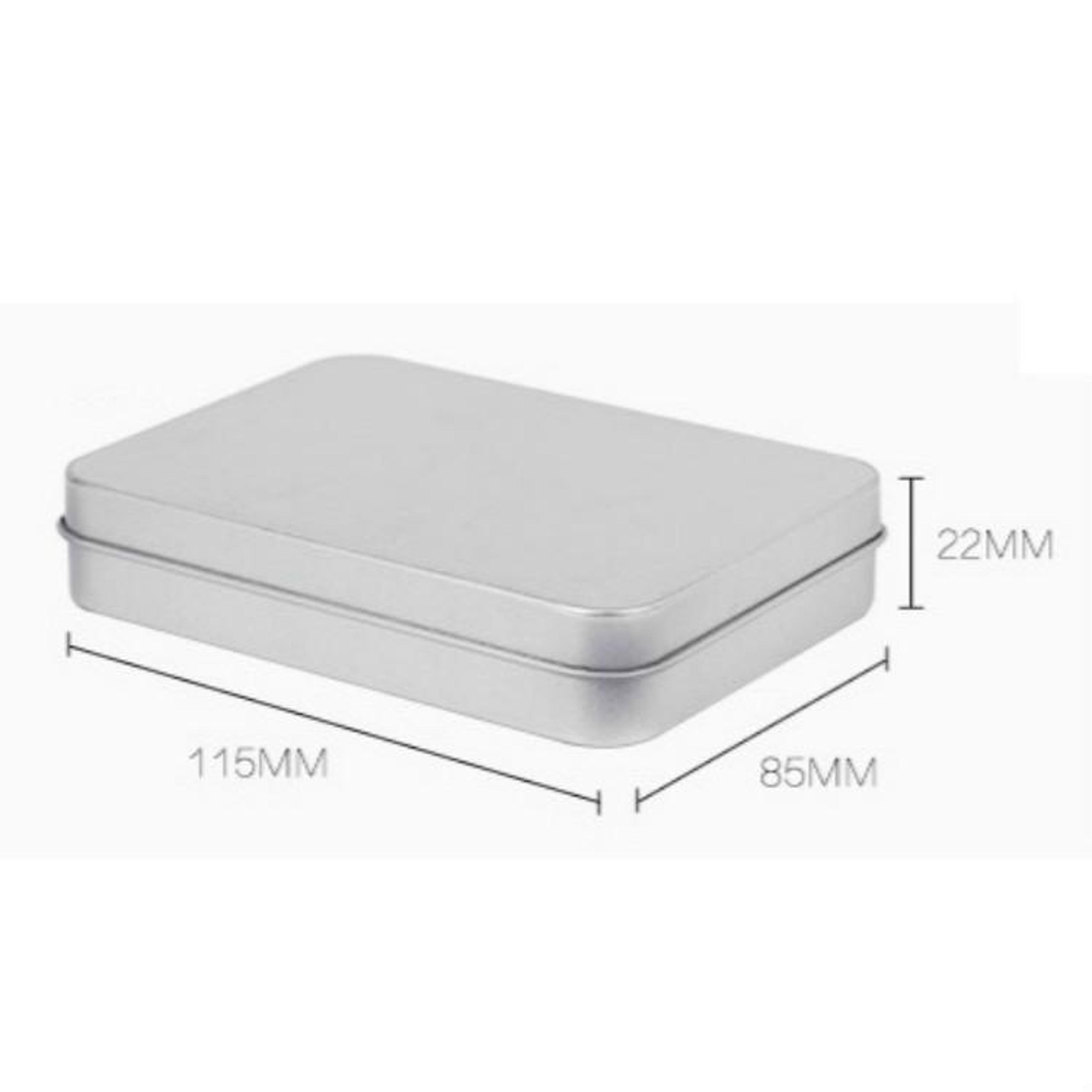 Premium Metal Business Card Holder Tinplate Storage Box With Flip Lid For Cards Cash Small Essentia 1