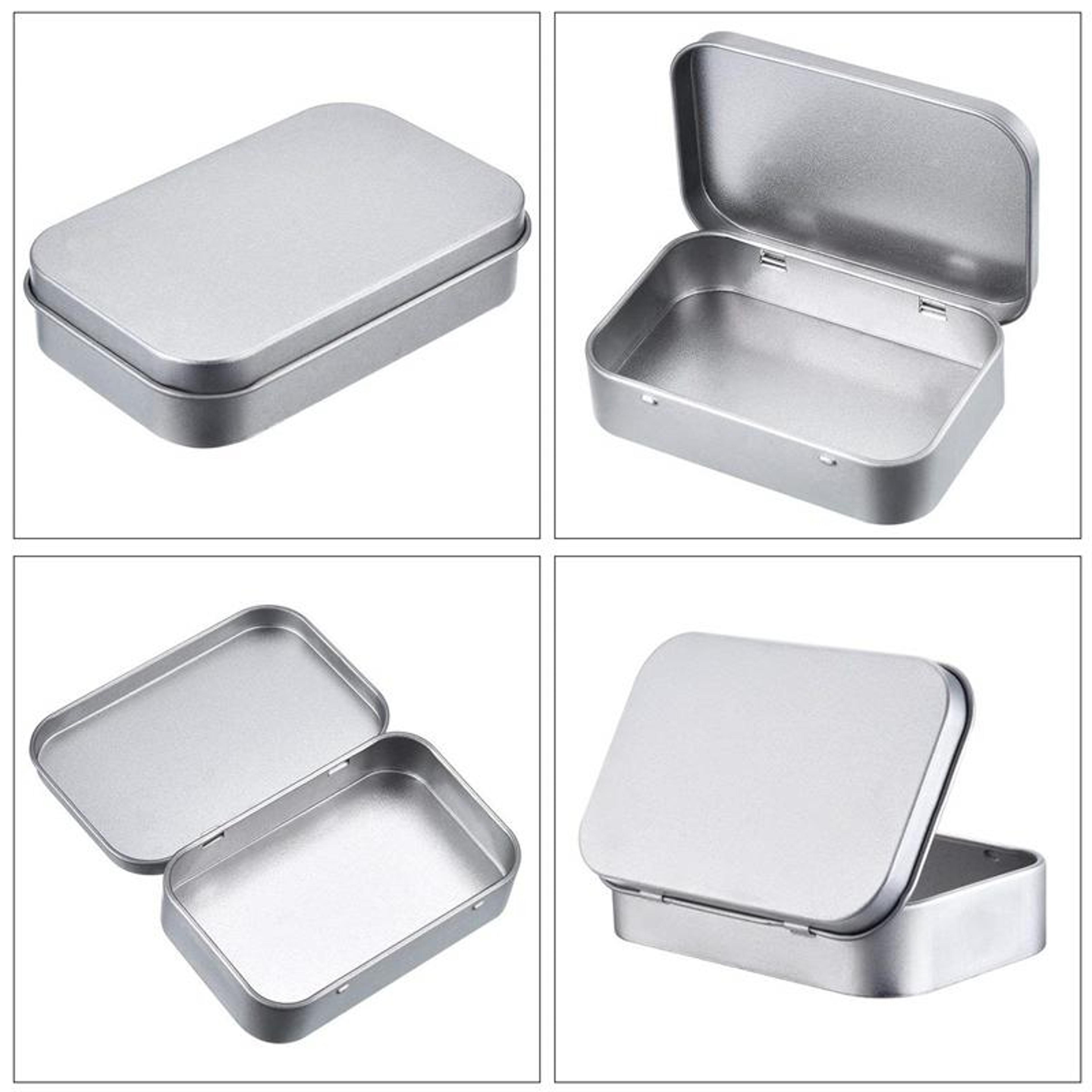 Premium Metal Business Card Holder Tinplate Storage Box With Flip Lid For Cards Cash Small Essentia 2