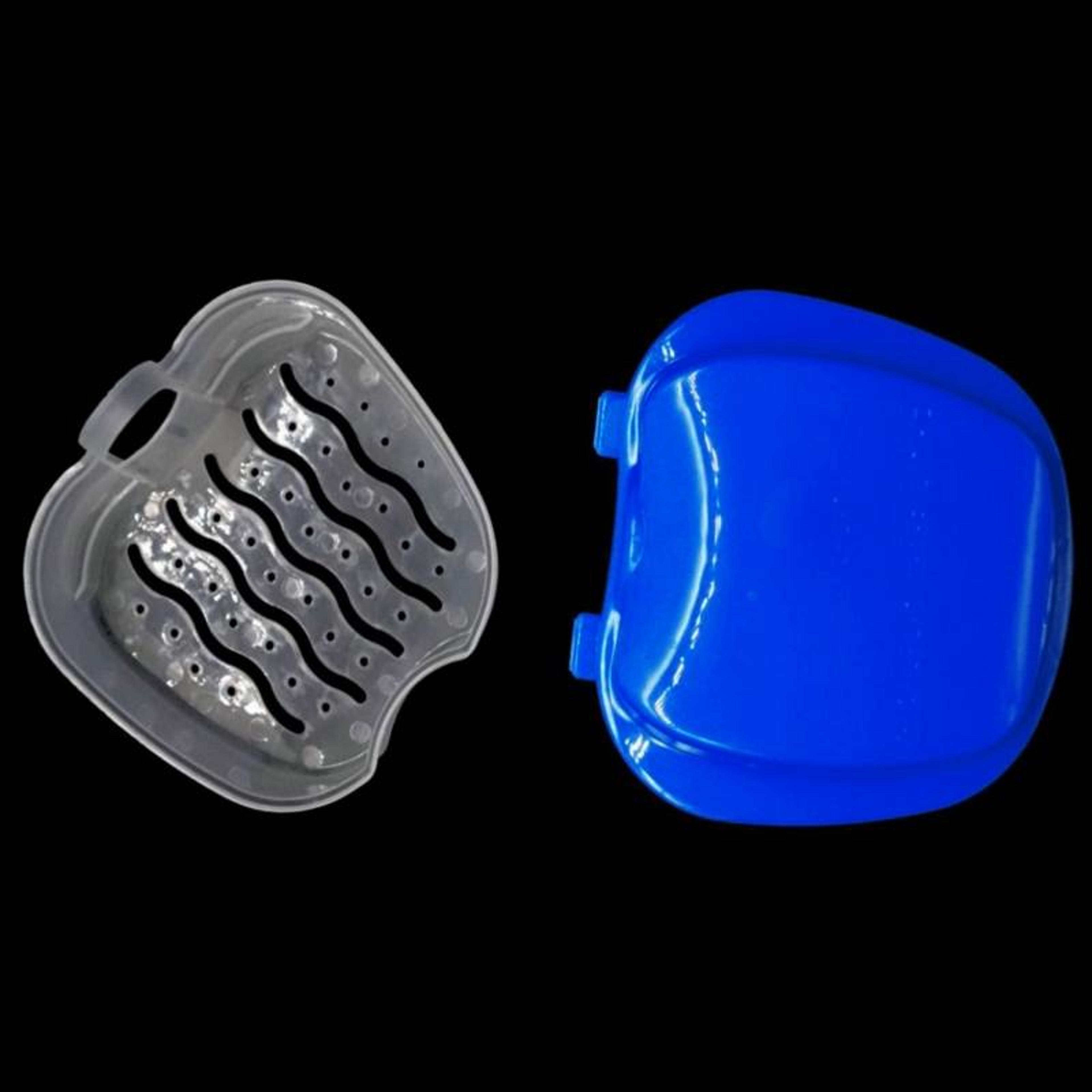 Portable Denture Case With Drain Basket Hygienic False Teeth Storage Box For Travel And Daily Care 2