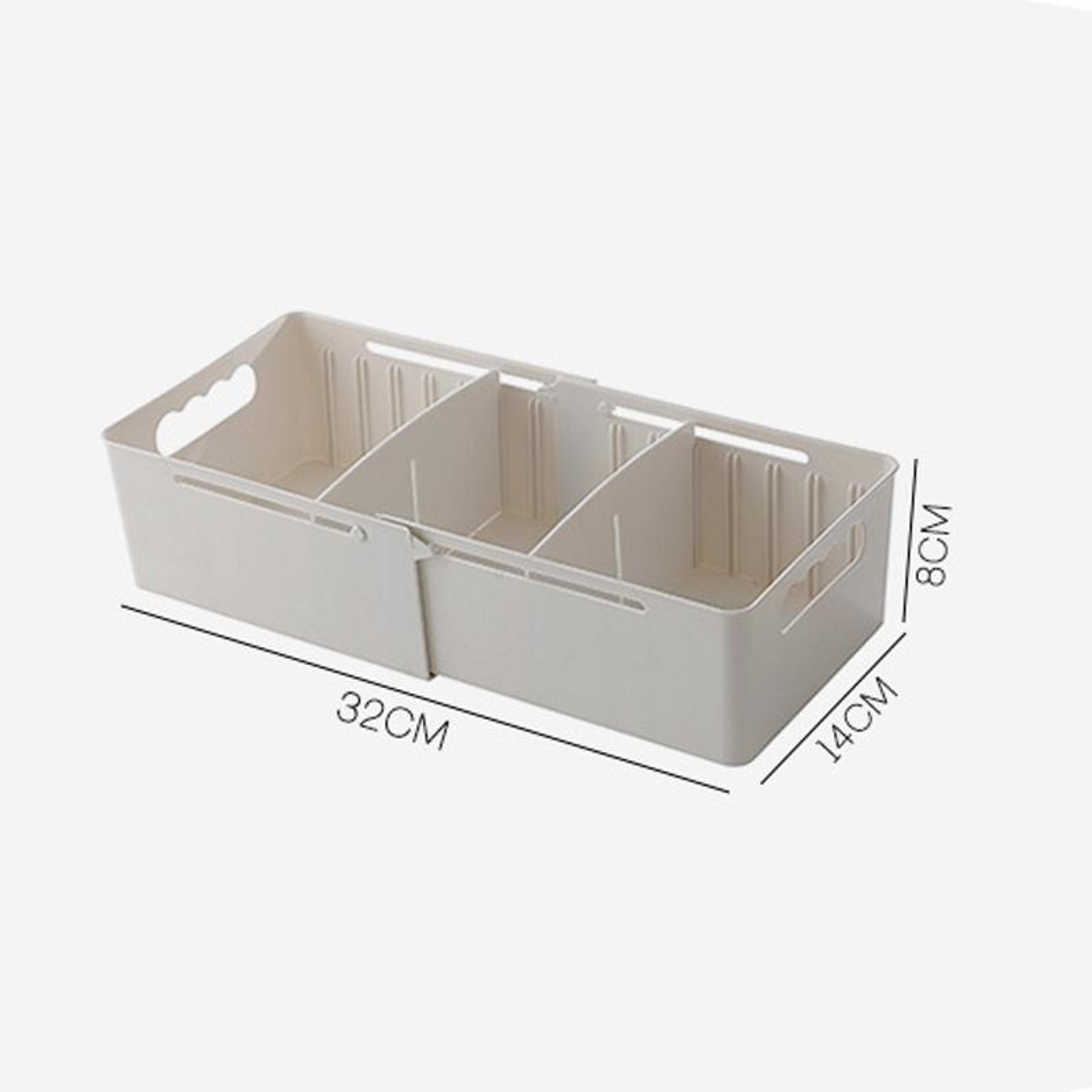 Adjustable Socks Storage Box Compartment Drawer Organizer For Closet And Wardrobe 2