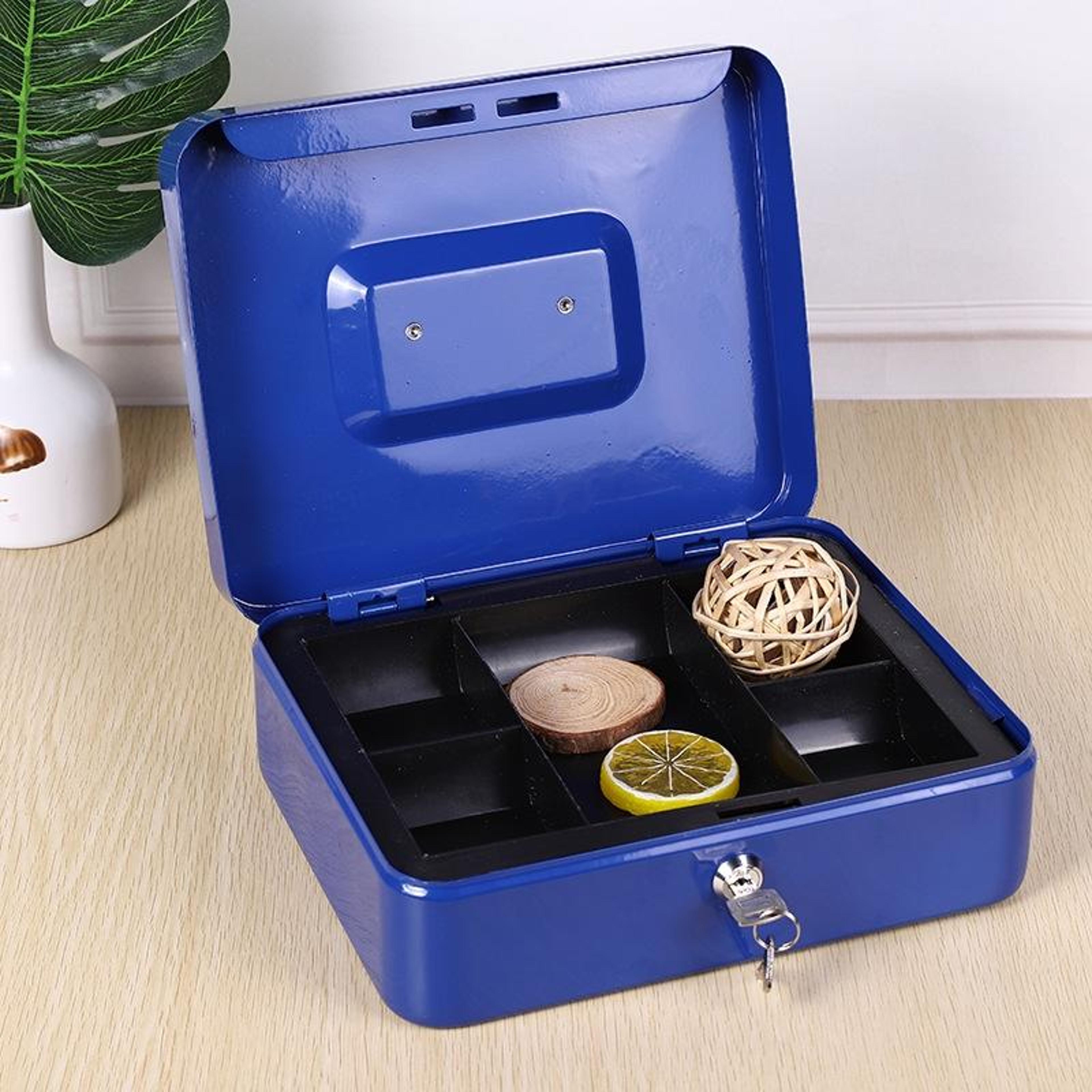 Portable Fireproof Safe Box With Key Lock Secure Document Storage Box For Home Office And Travel 4