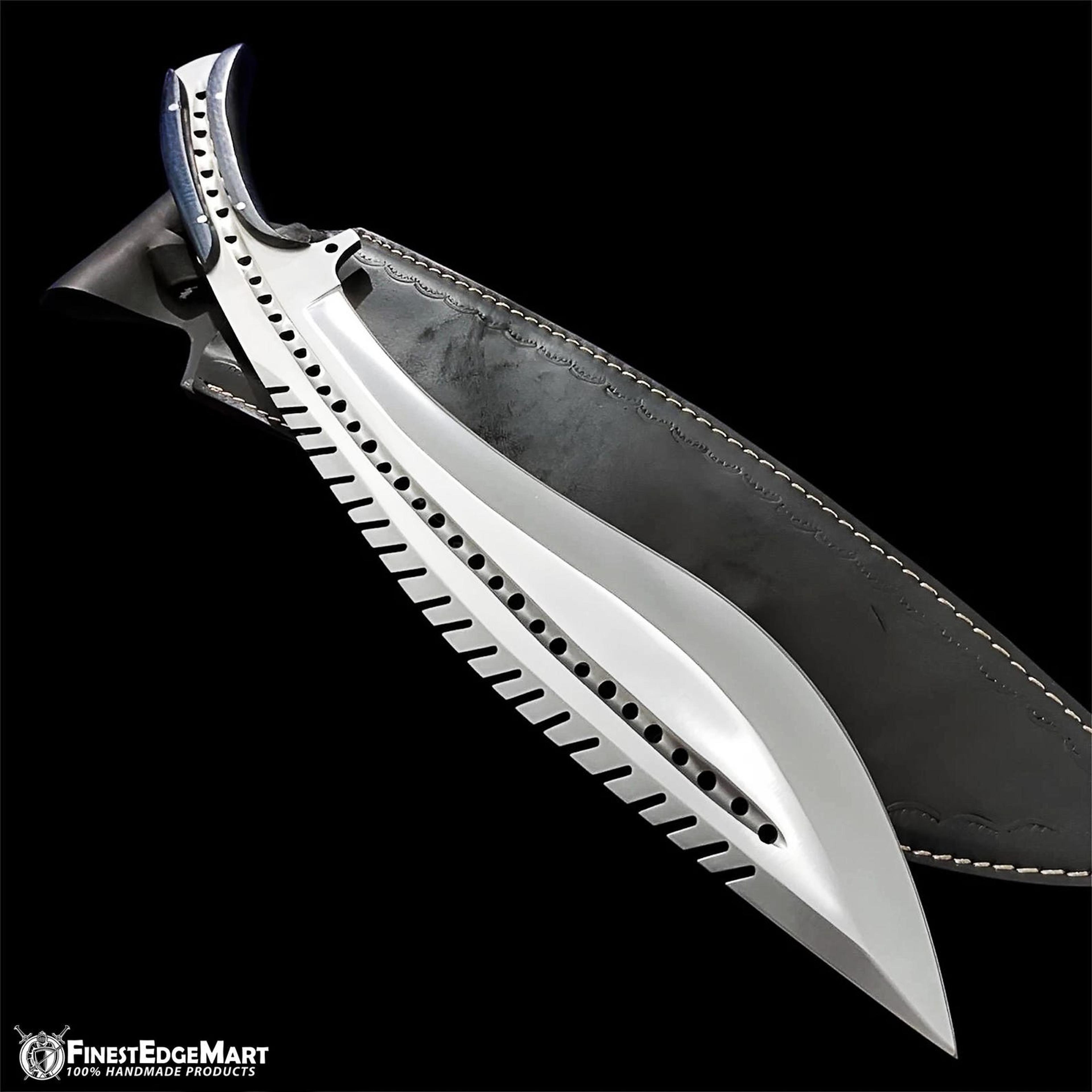 Handcrafted D2 Steel Full Tang Hunting Knife With Micarta Handle For Camping And Collecting 6