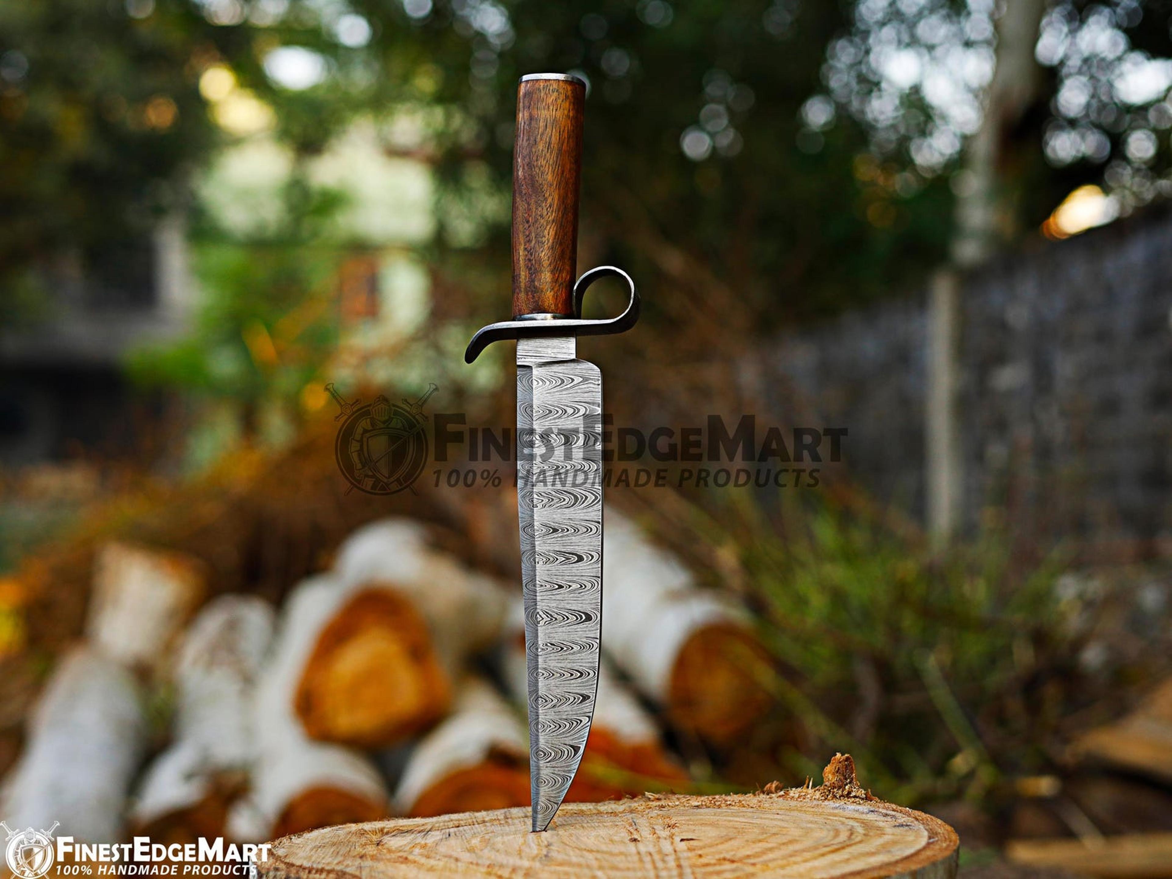 Handcrafted Bowie Knife For Outdoor Enthusiasts  HighQuality Steel And Micarta Handle 5