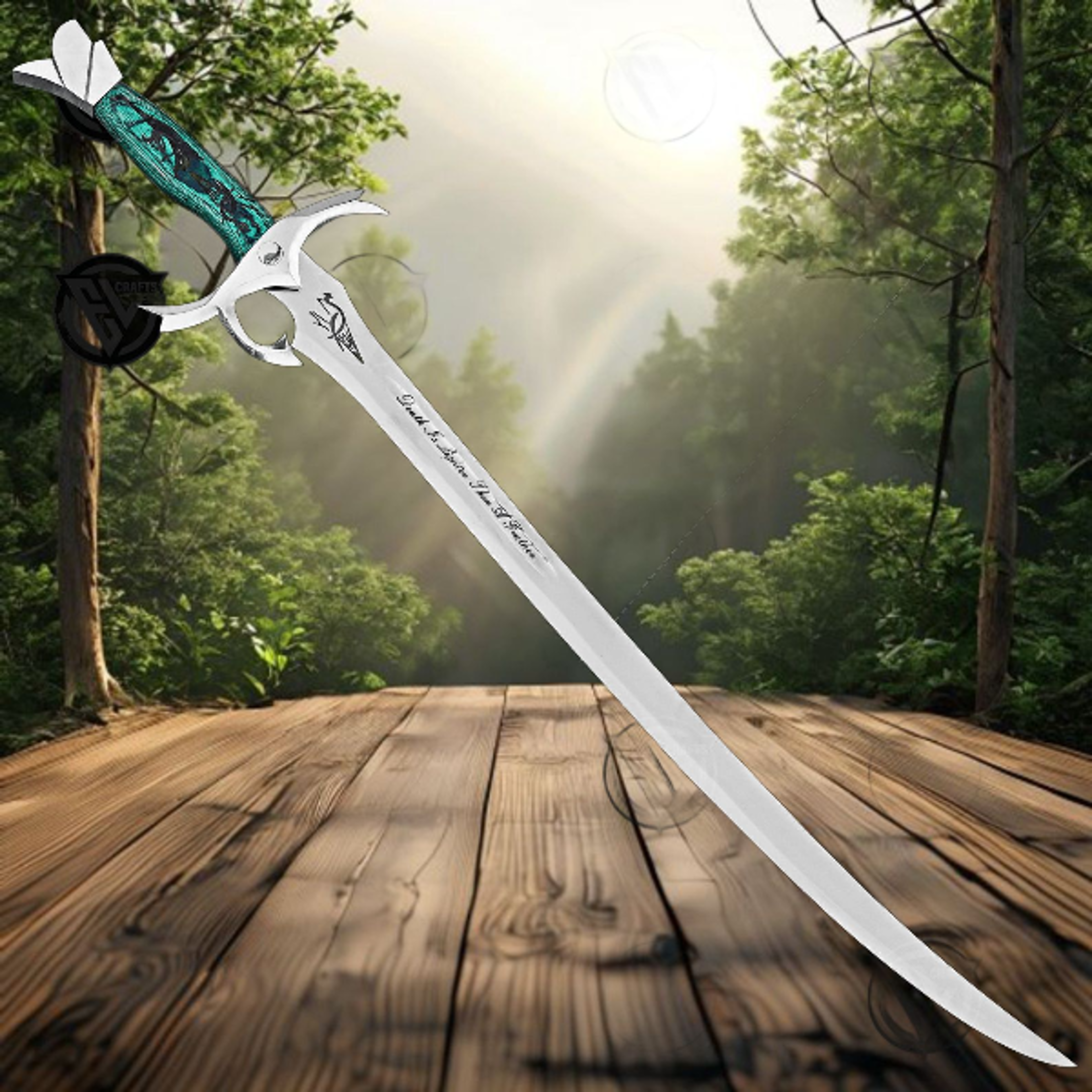 hand-forged wheel of time sword - viking buster blade - collectors edition wedding gift cosplay gift for mens