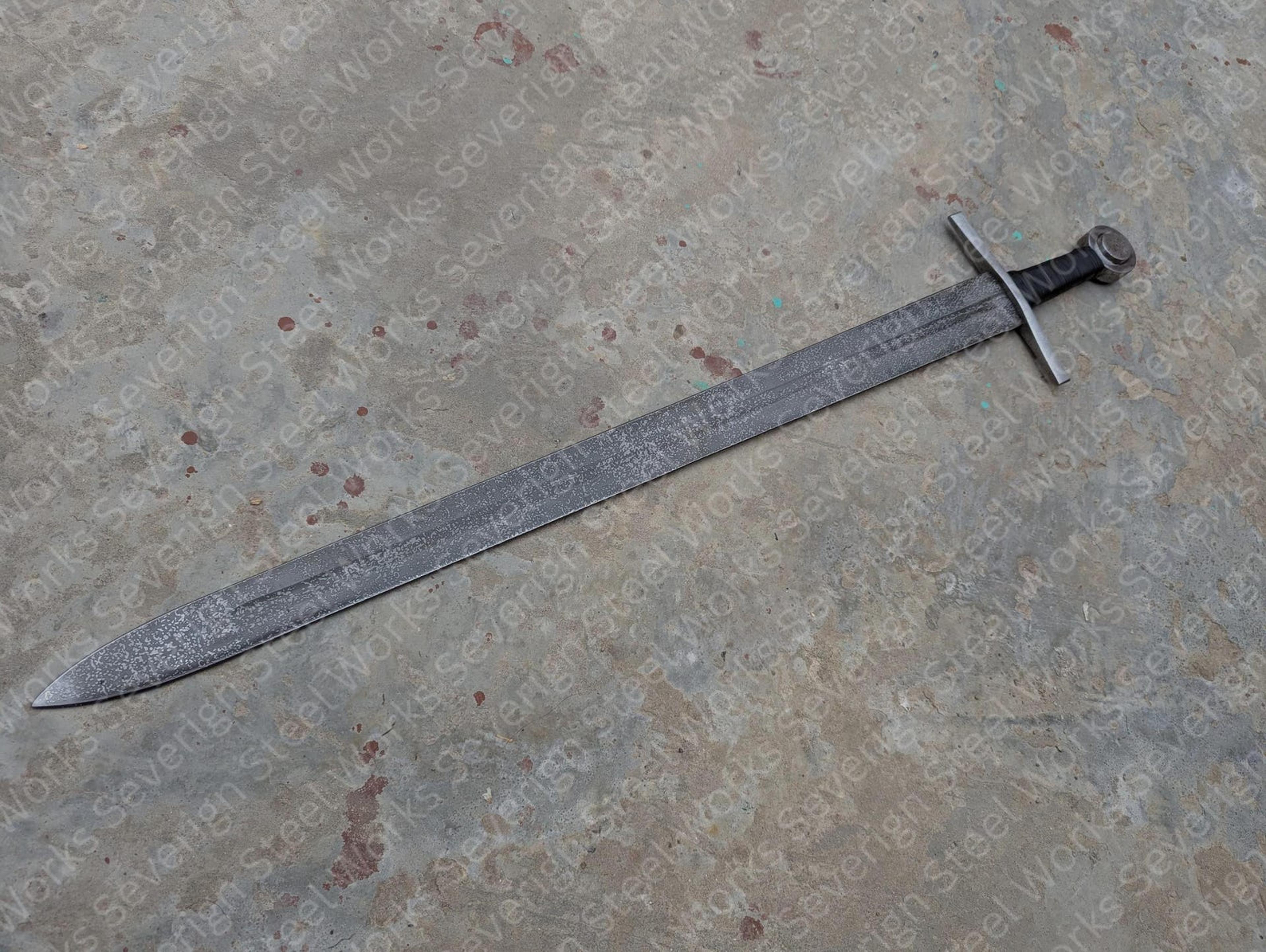 Authentic 12th Century Knight Sword Replica DoubleEdged Medieval Display Sword For Cosplay Co 5