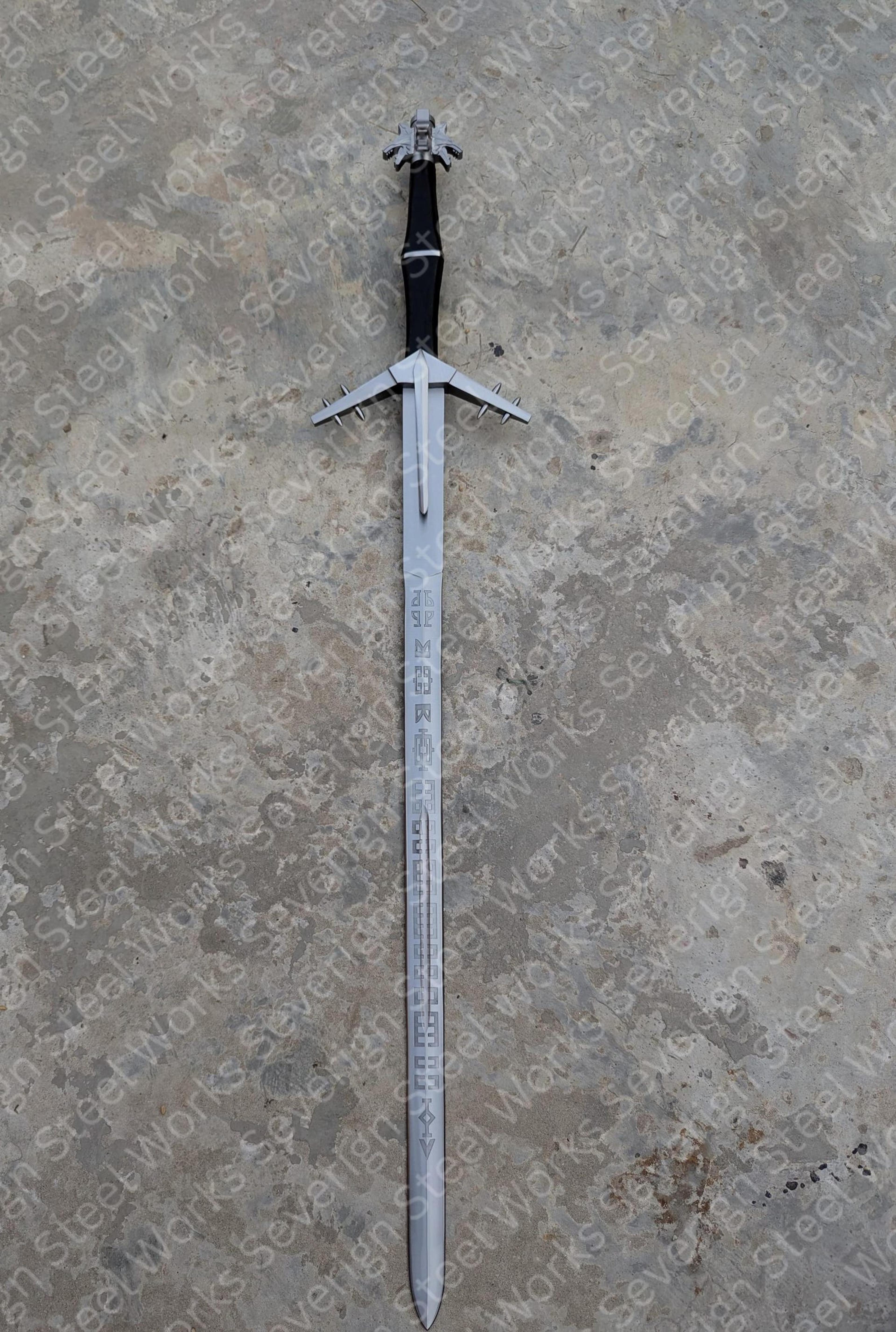 9260 Steel Aerondight Witcher Sword Fantasy Collectible Handmade Lady Of The Lake Sword With S 4