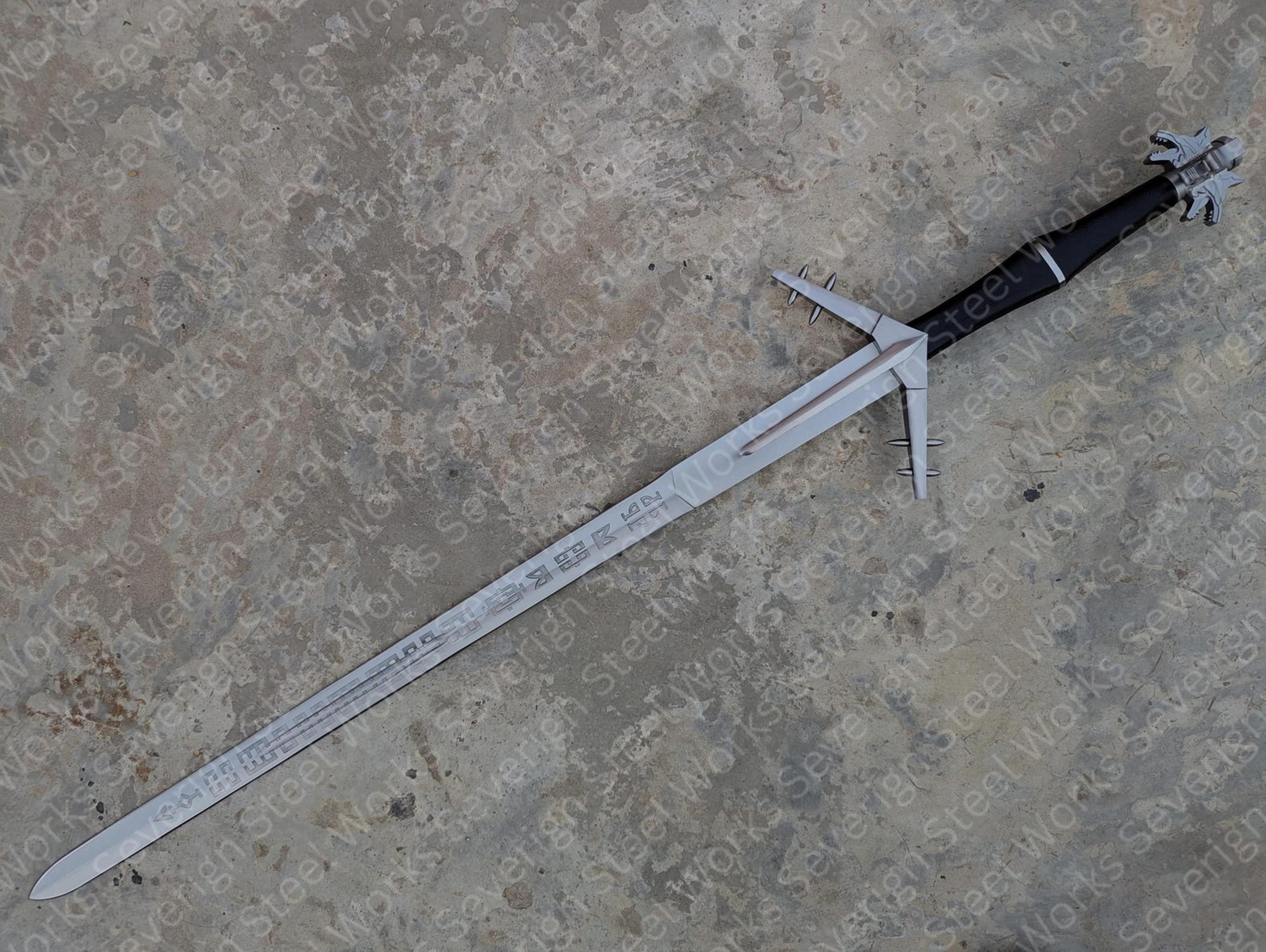9260 Steel Aerondight Witcher Sword Fantasy Collectible Handmade Lady Of The Lake Sword With S 5