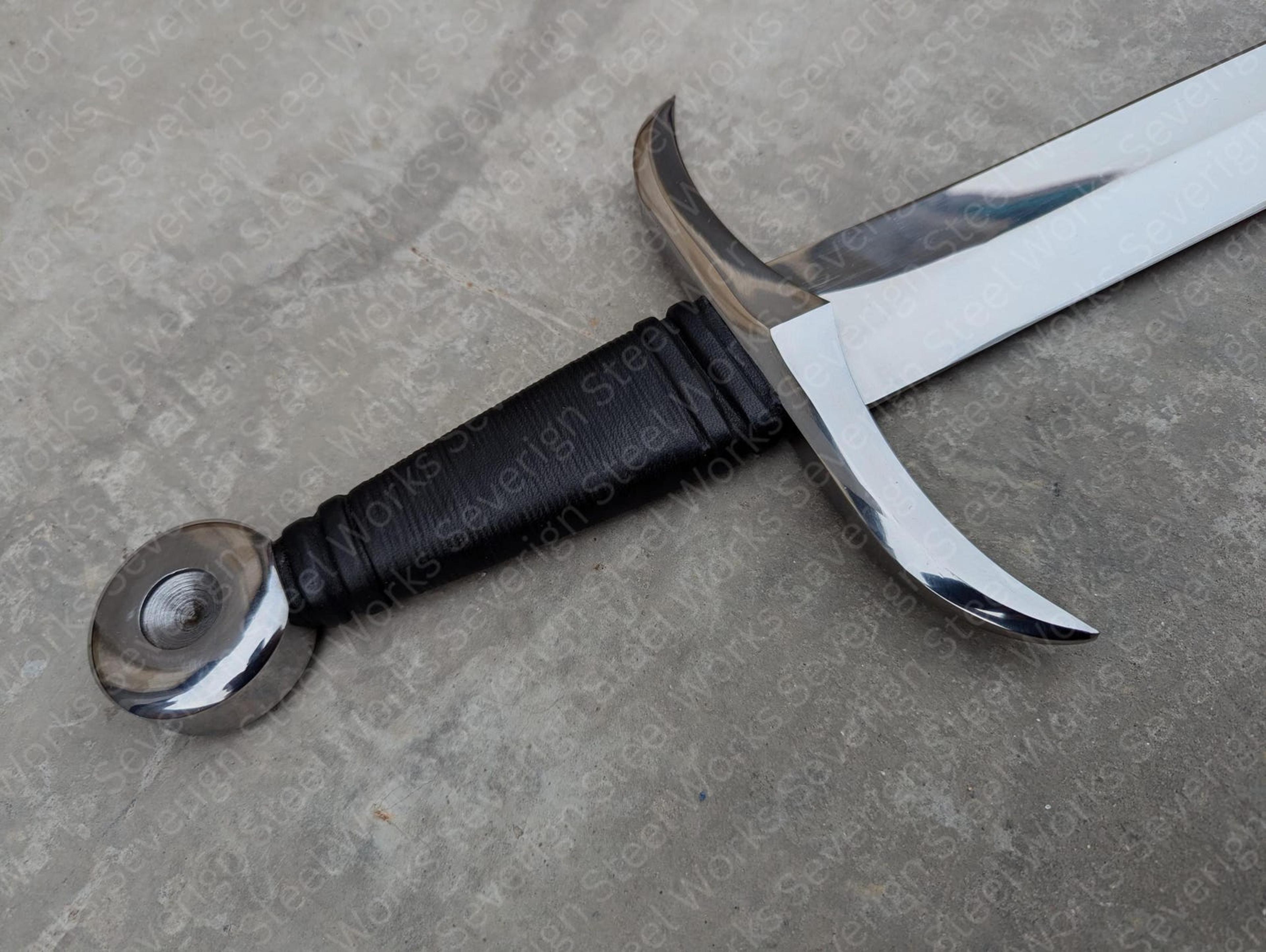 Authentic Medieval Knight Sword Replica HandForged High Carbon Steel 35 FullSize Collectors 9