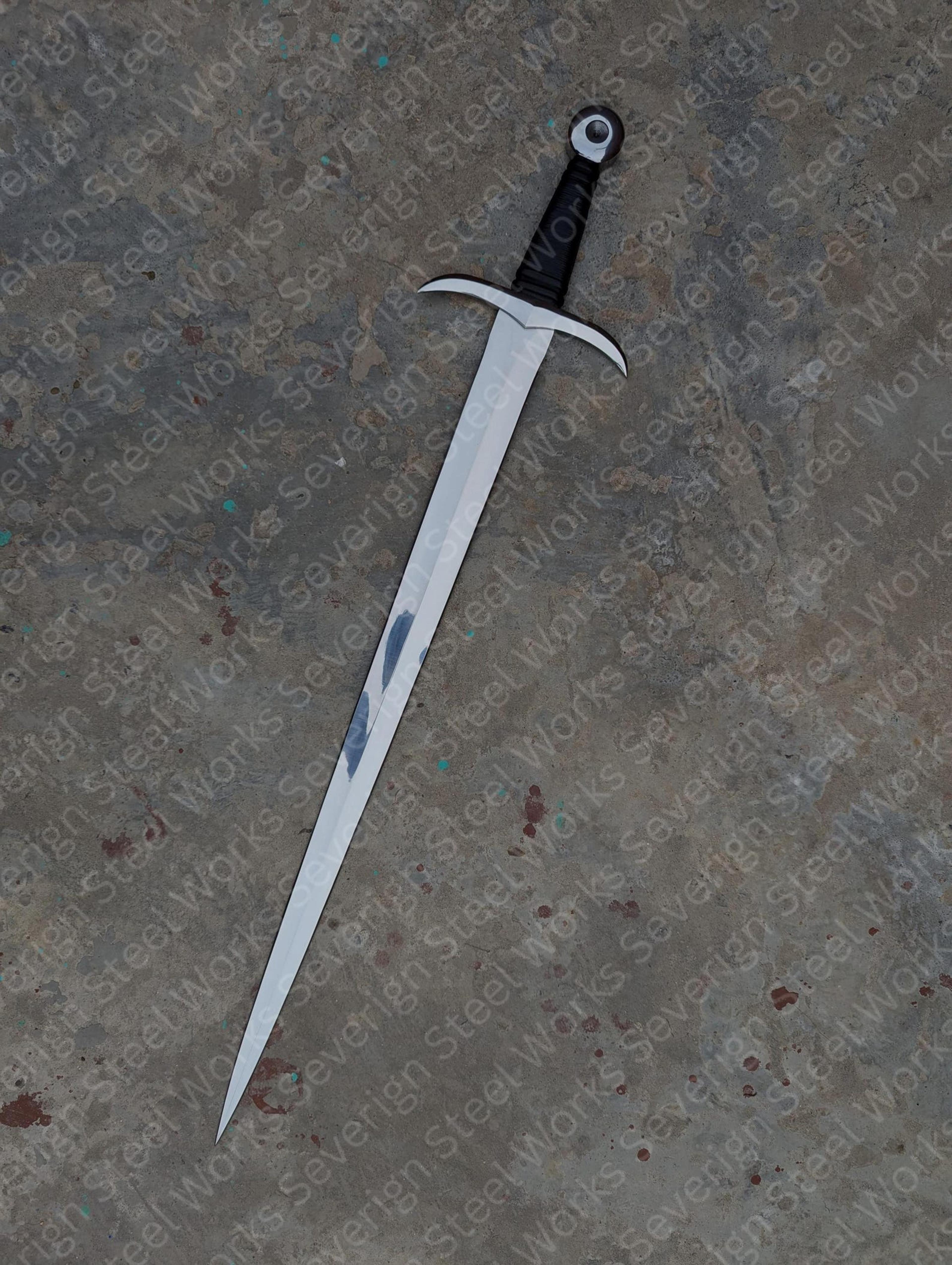 Authentic Medieval Knight Sword Replica HandForged High Carbon Steel 35 FullSize Collectors 8