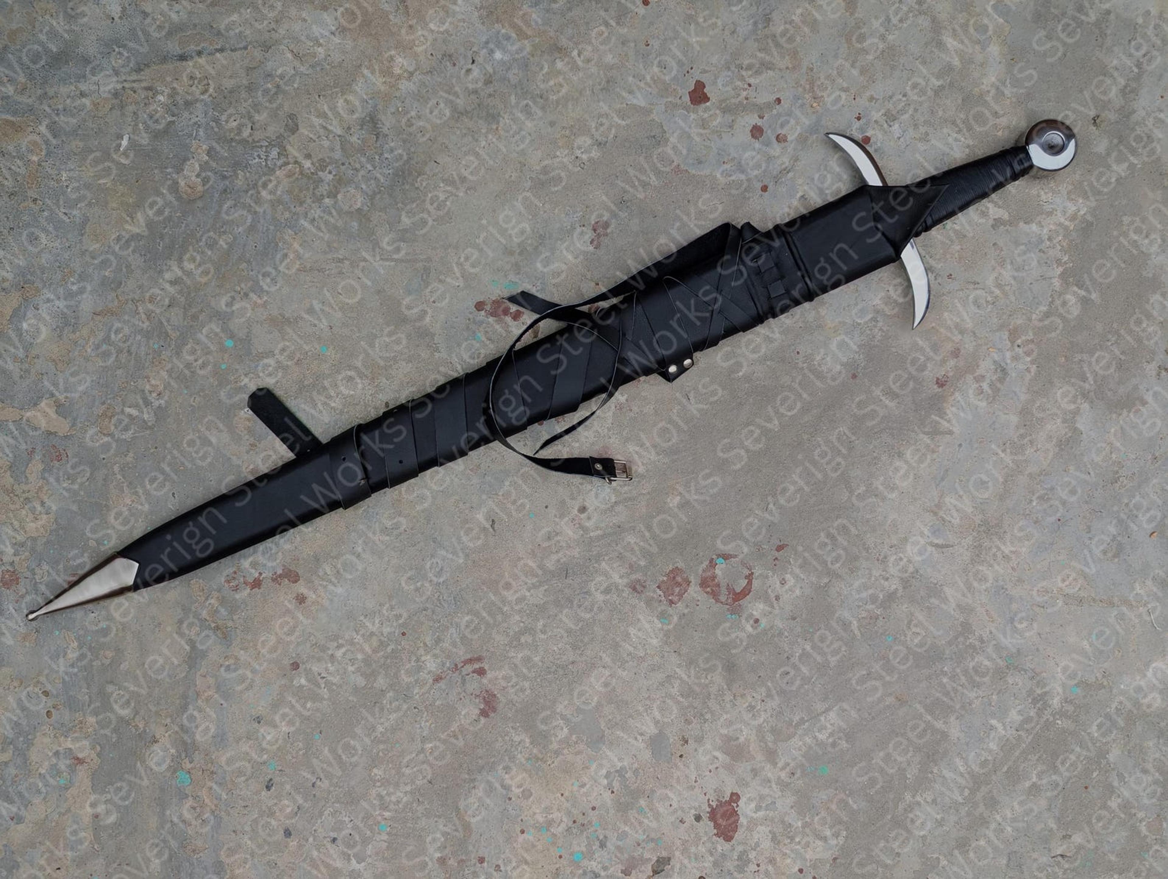 Authentic Medieval Knight Sword Replica HandForged High Carbon Steel 35 FullSize Collectors 1