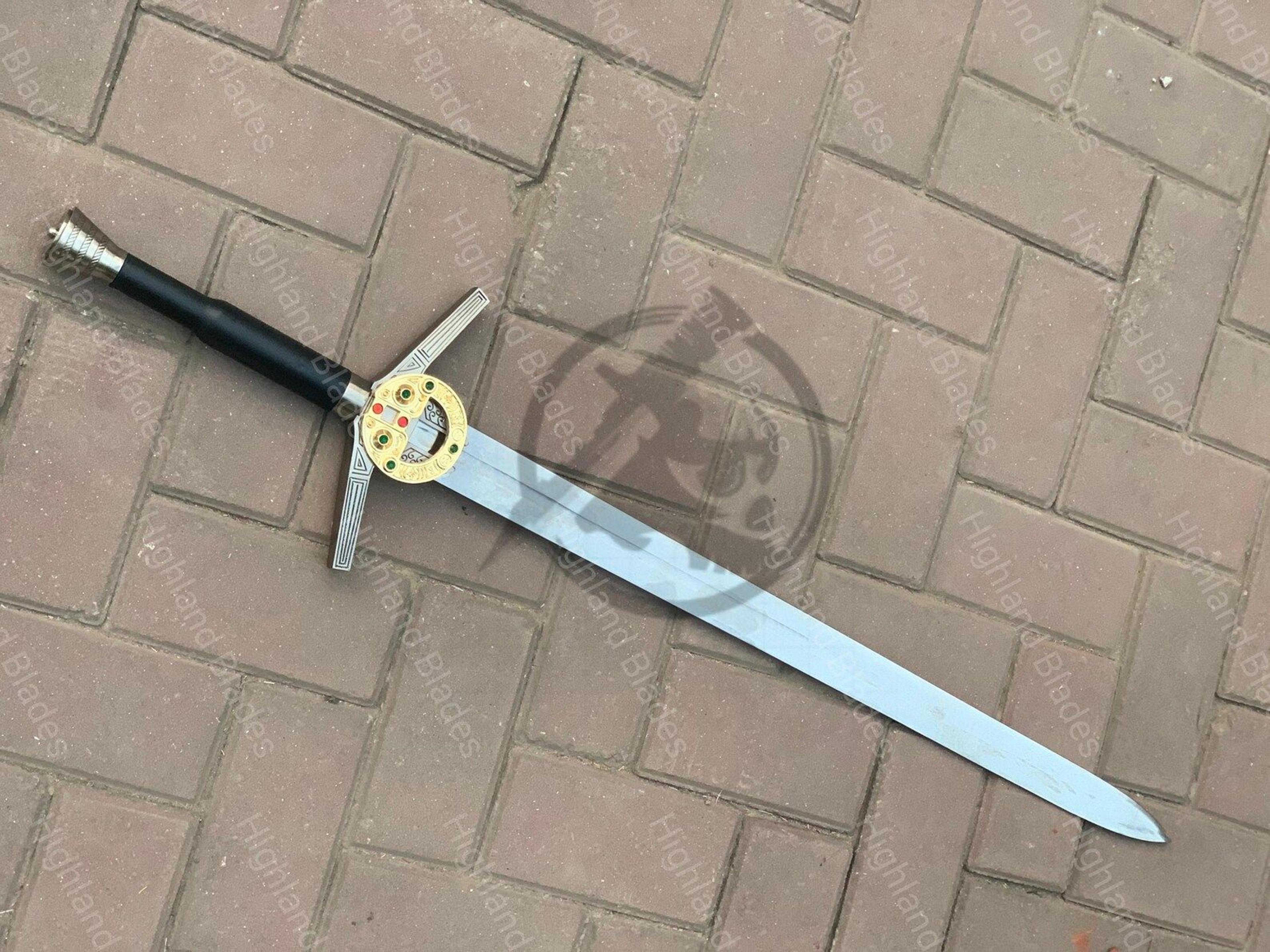 Authentic AerondightInspired Witcher Sword Handcrafted Steel Blade For Cosplay Decor  Collec 5