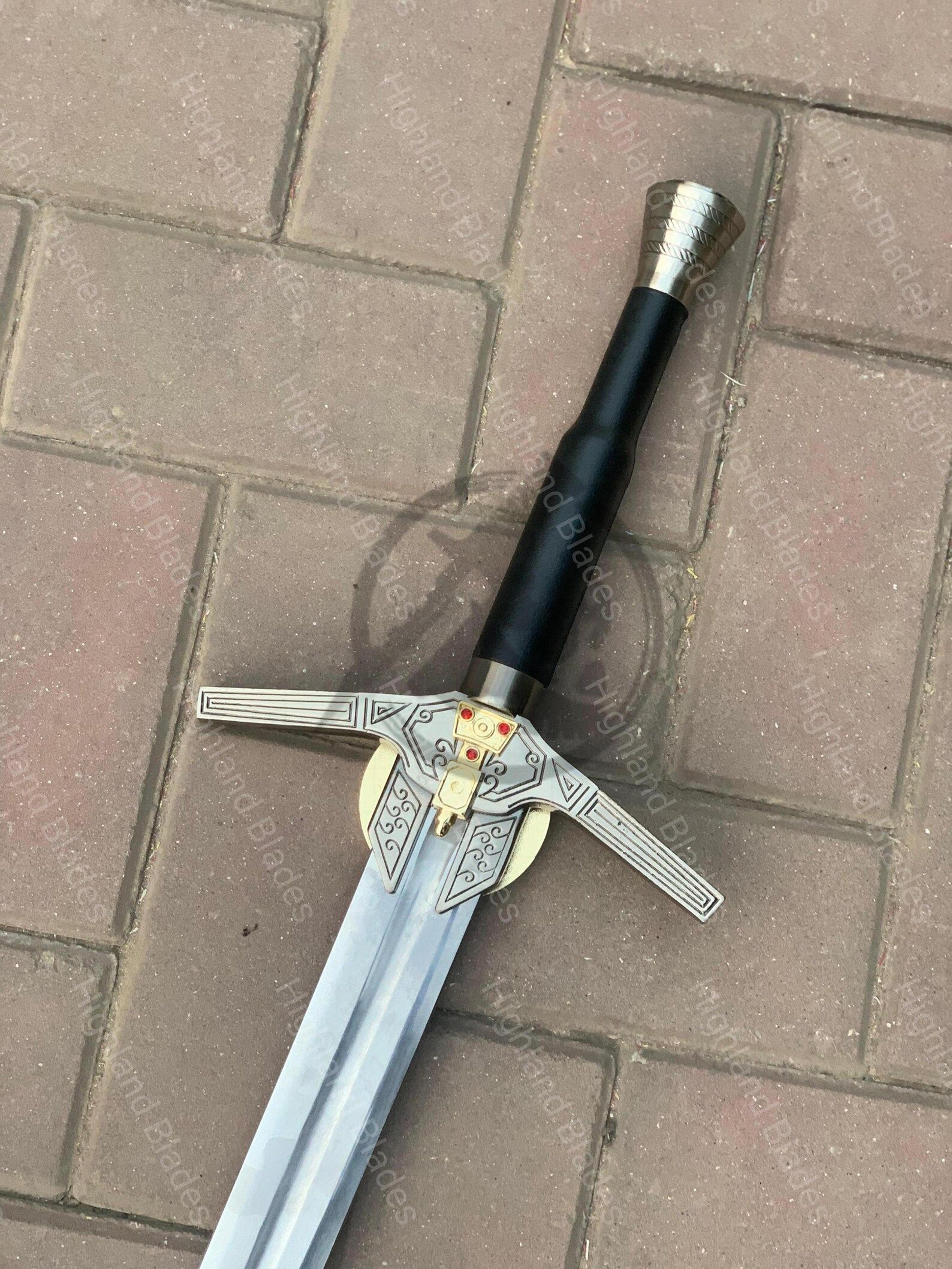 Authentic AerondightInspired Witcher Sword Handcrafted Steel Blade For Cosplay Decor  Collec 6