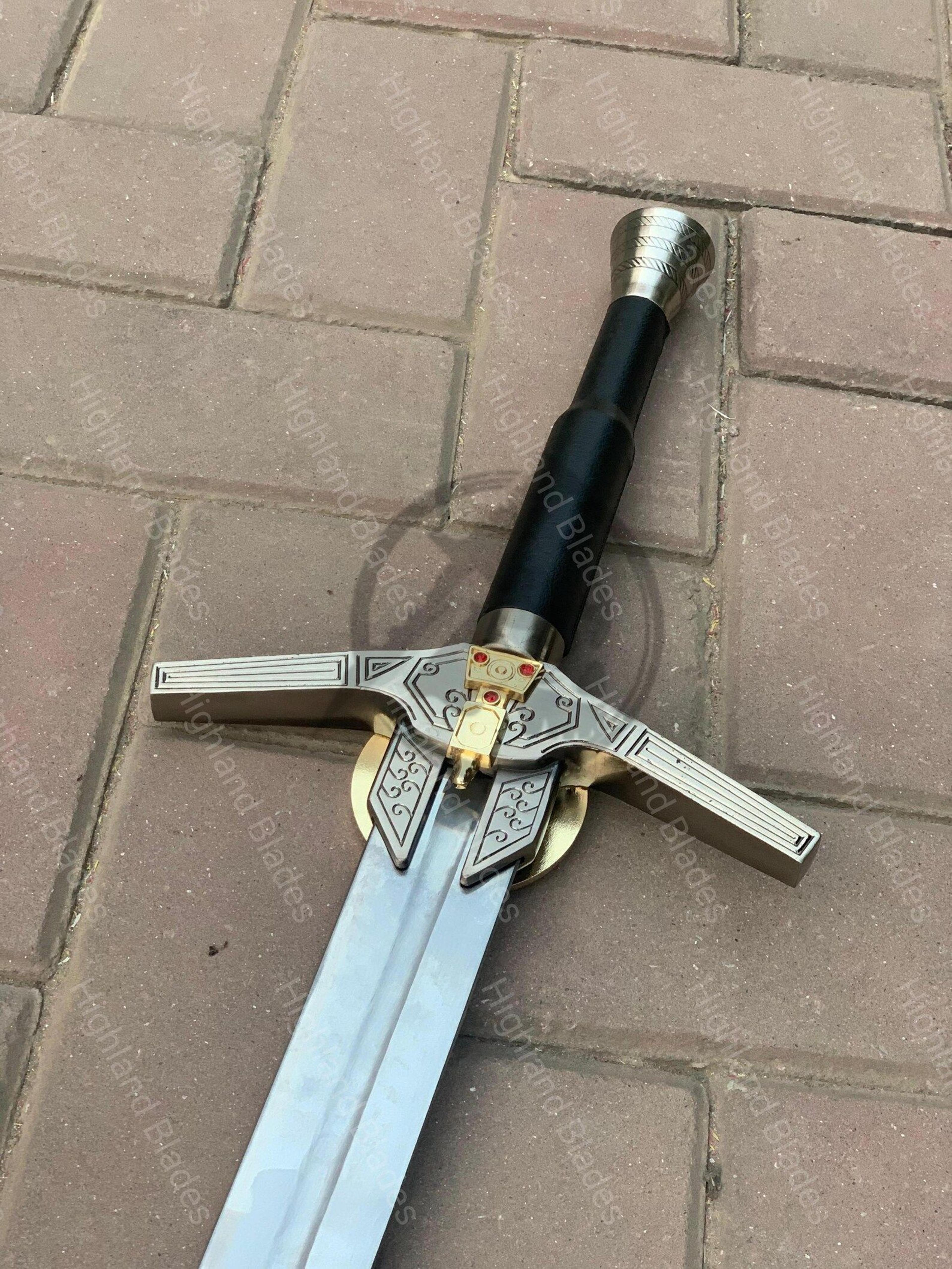 Authentic AerondightInspired Witcher Sword Handcrafted Steel Blade For Cosplay Decor  Collec 9
