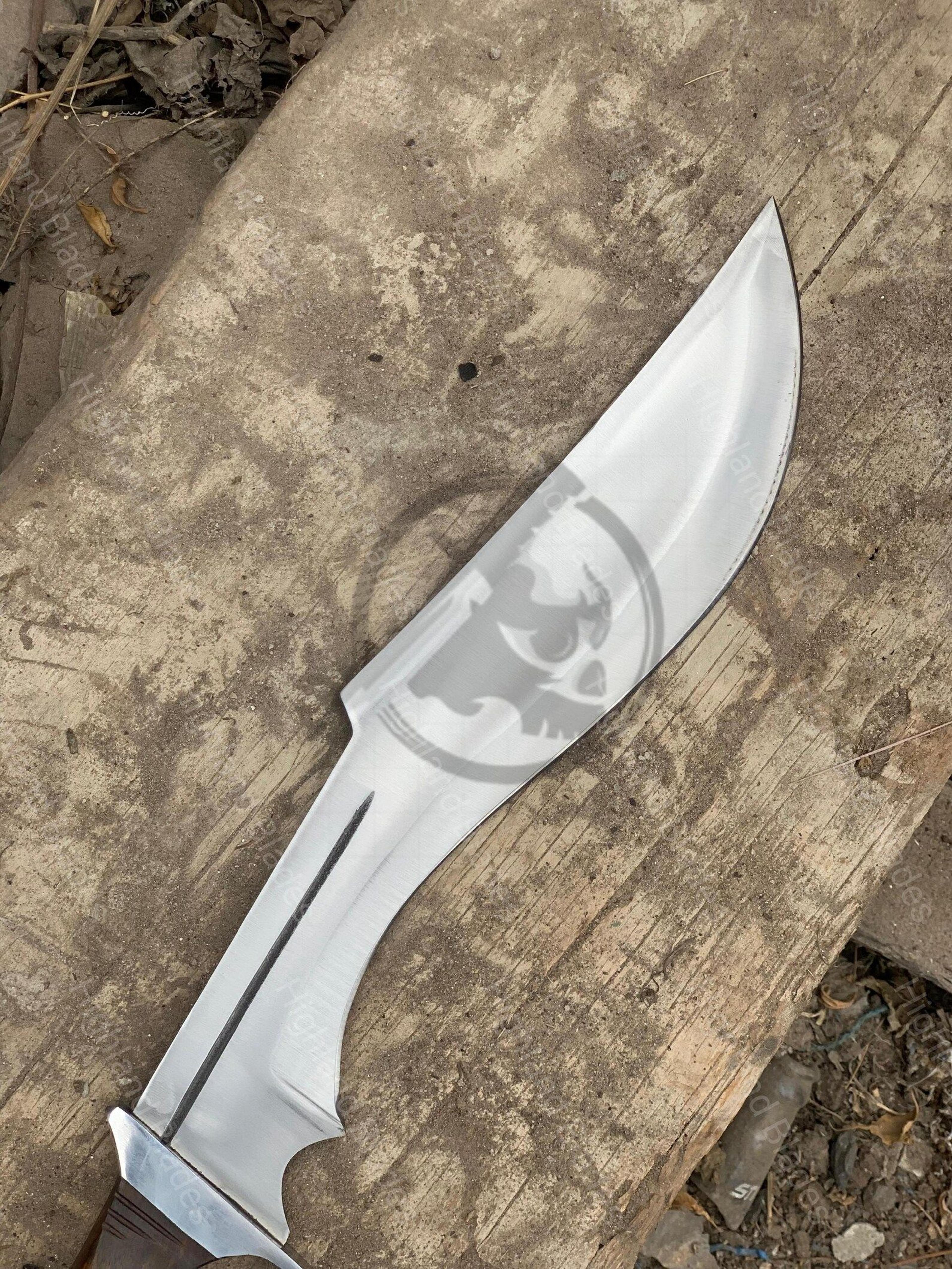 Handmade D2 Steel Royal Knight Dagger With Leather Sheath Elegant BlackCoated Blade Rosewood 3