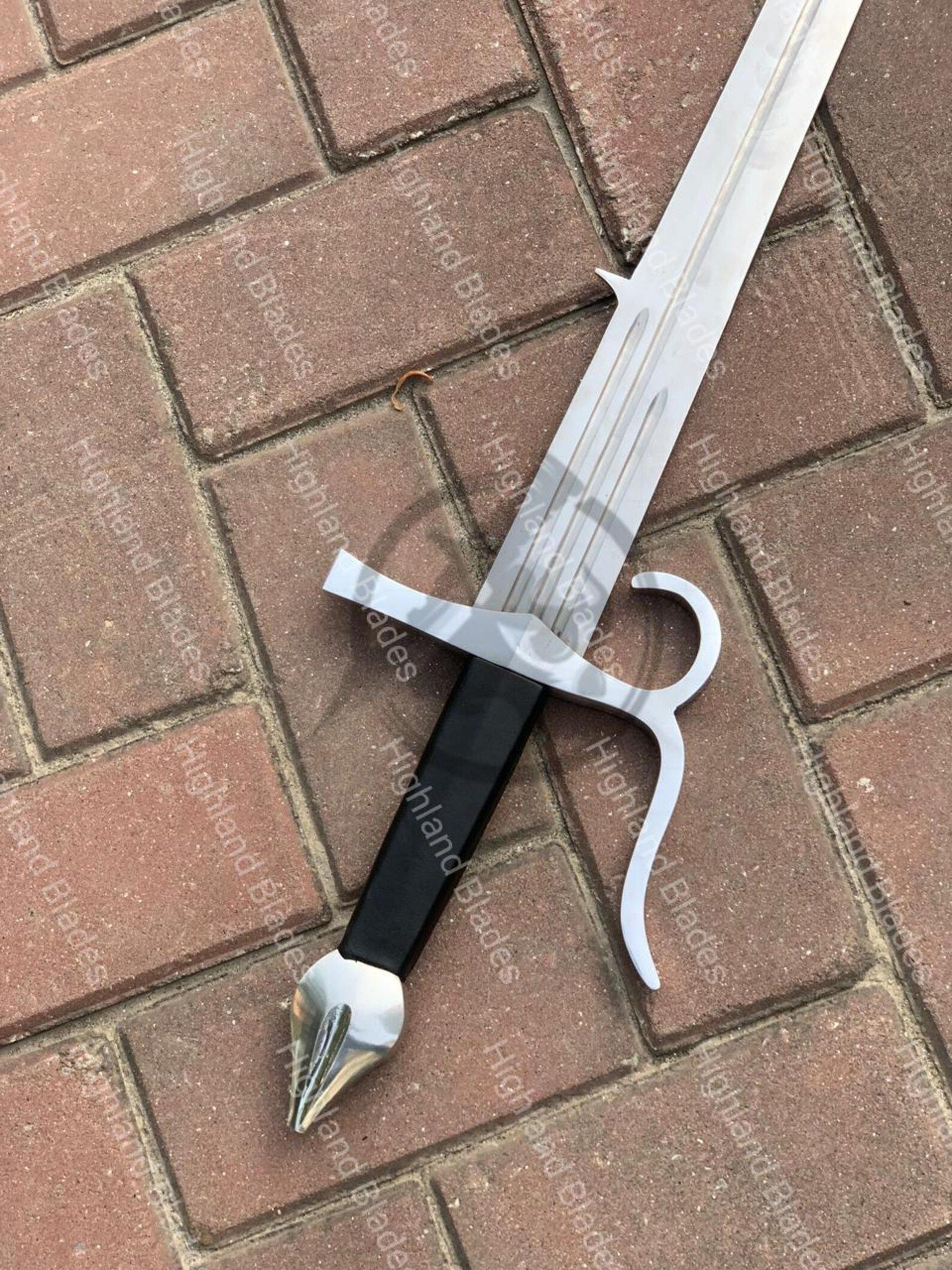 Authentic Handmade SheRa Sword With Polished Stainless Steel Blade And Decorative Blue Centerp 3