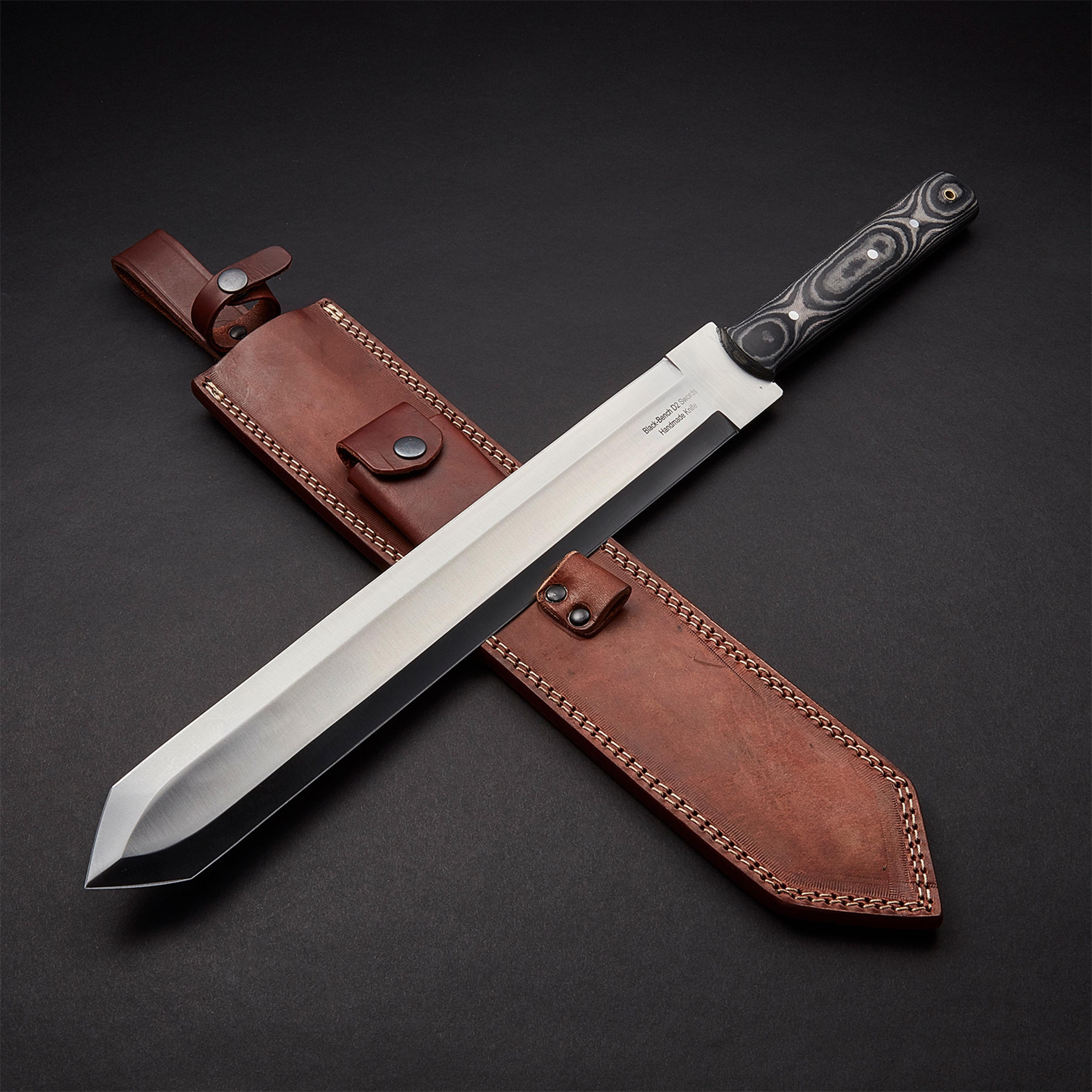 "handmade high d2 tool steel hunting sword/gift for him