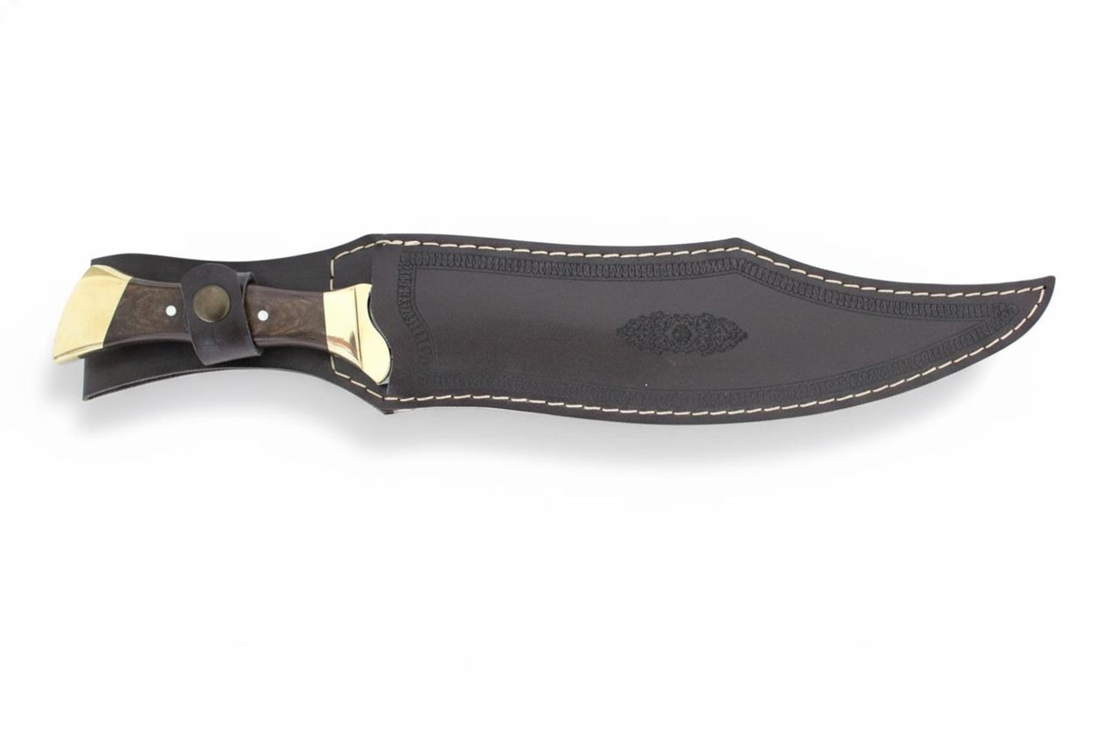 Handcrafted 14Inch Personalized Full Tang Kukri Hunting Knife With Custom Monogram Engraving And Wa